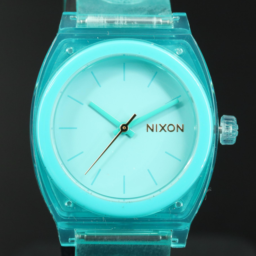 Nixon Medium Time Teller P Turquoise Watch with Box