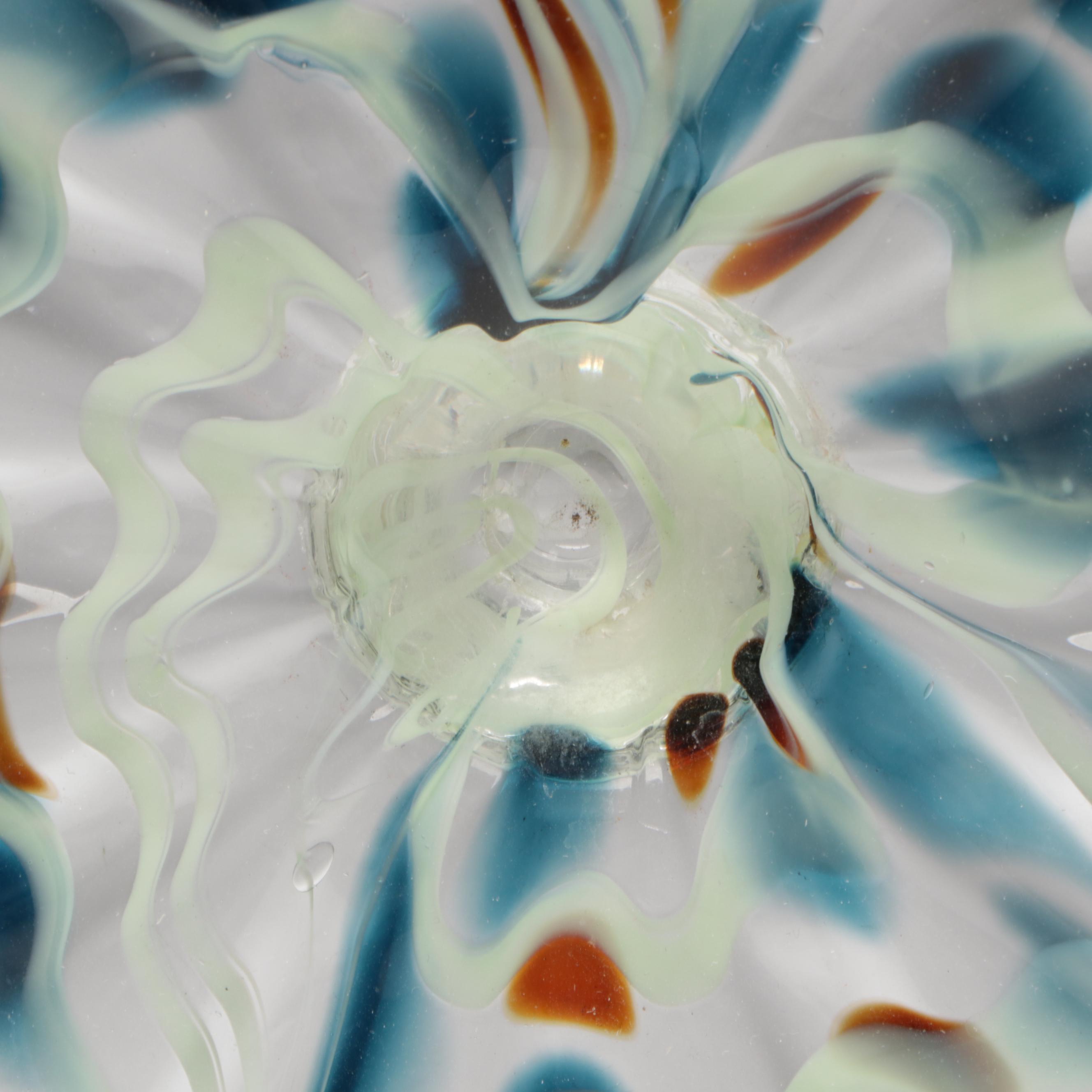 Art Glass Sculptural Plate