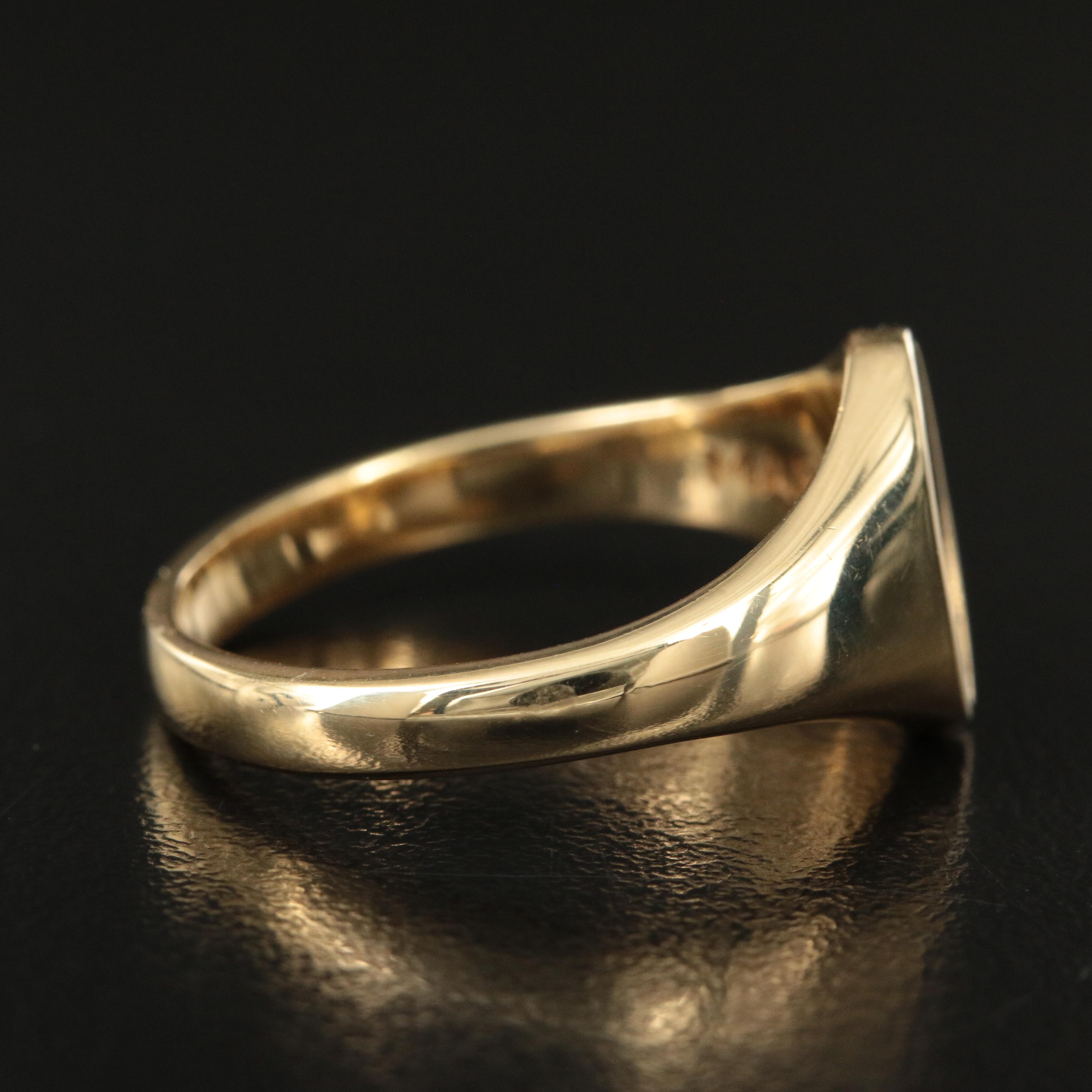 Marco Dal Maso 18K Black Enamel Signet Ring