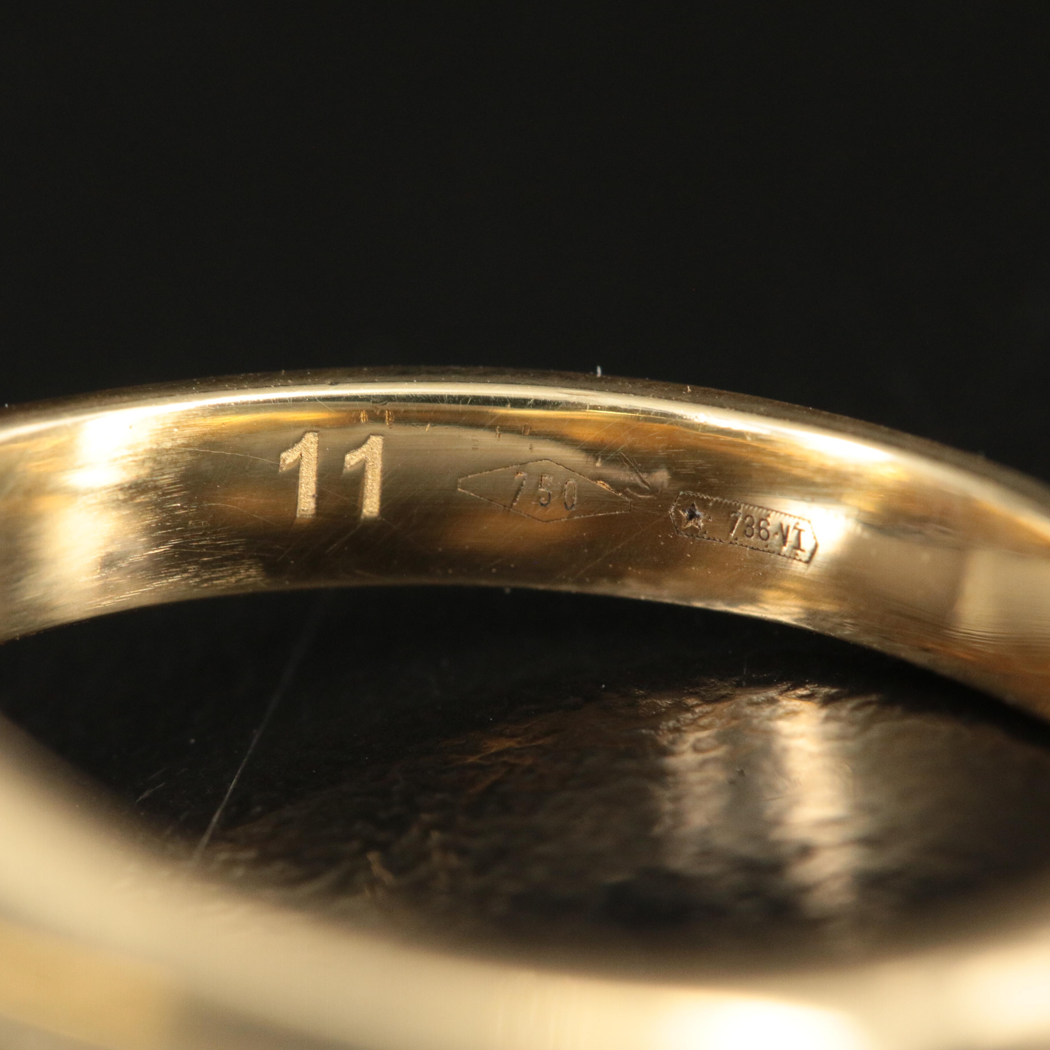 Marco Dal Maso 18K Black Enamel Signet Ring