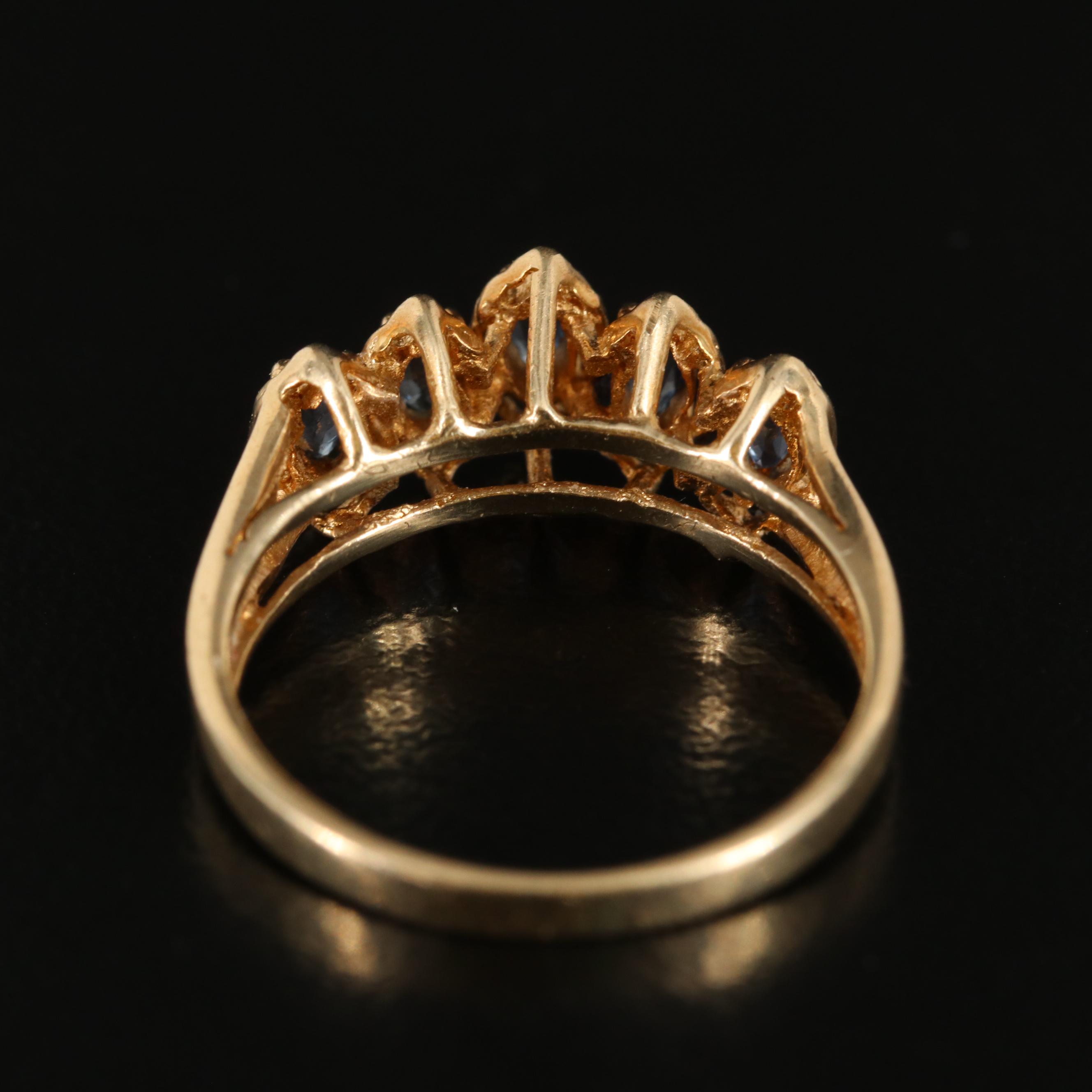 Vintage 10K Sapphire Ring