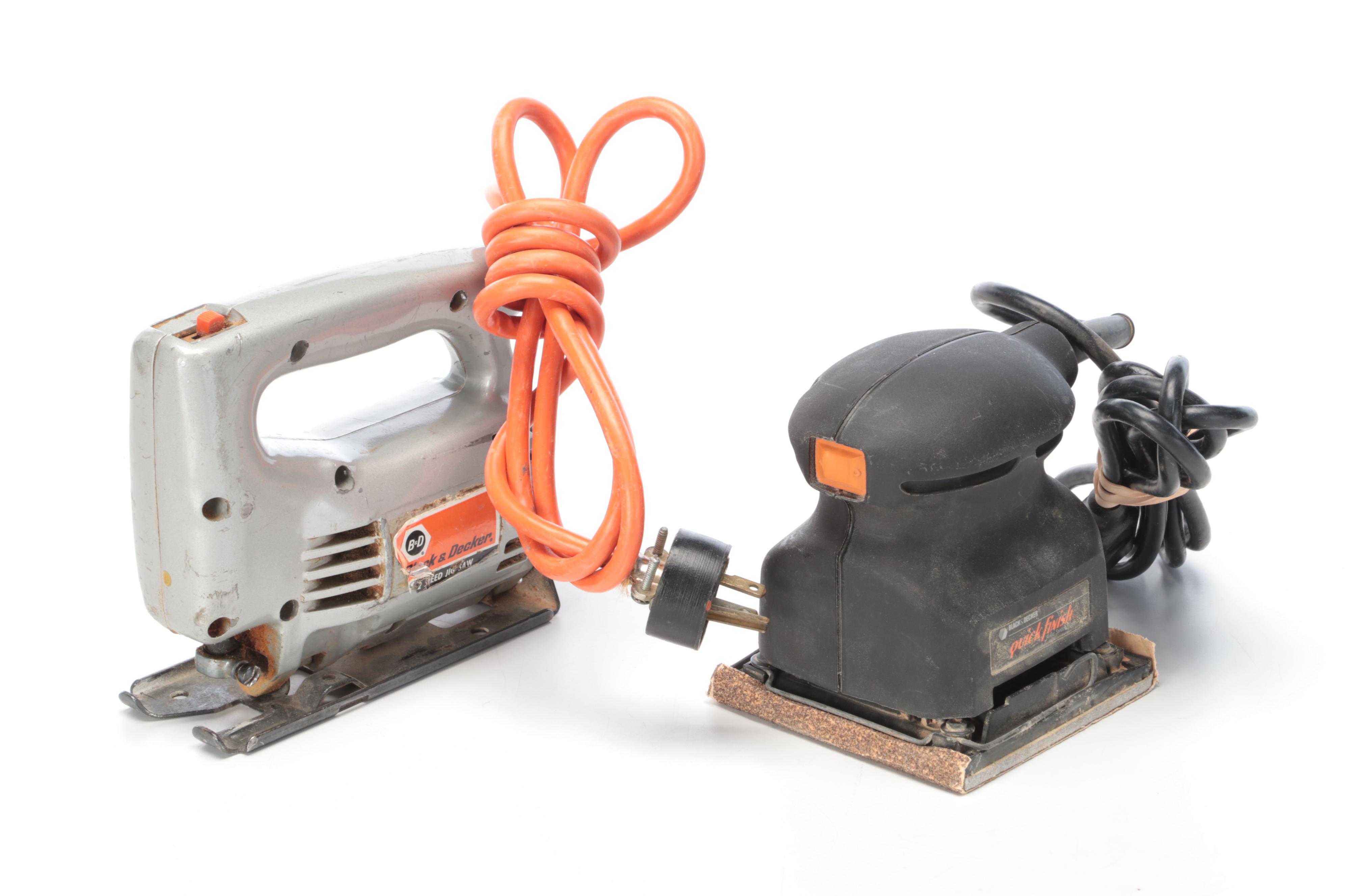 Black+Decker Drill Bit Sharpener With Dual Action Sanders, Jig Saw, Heat Gun