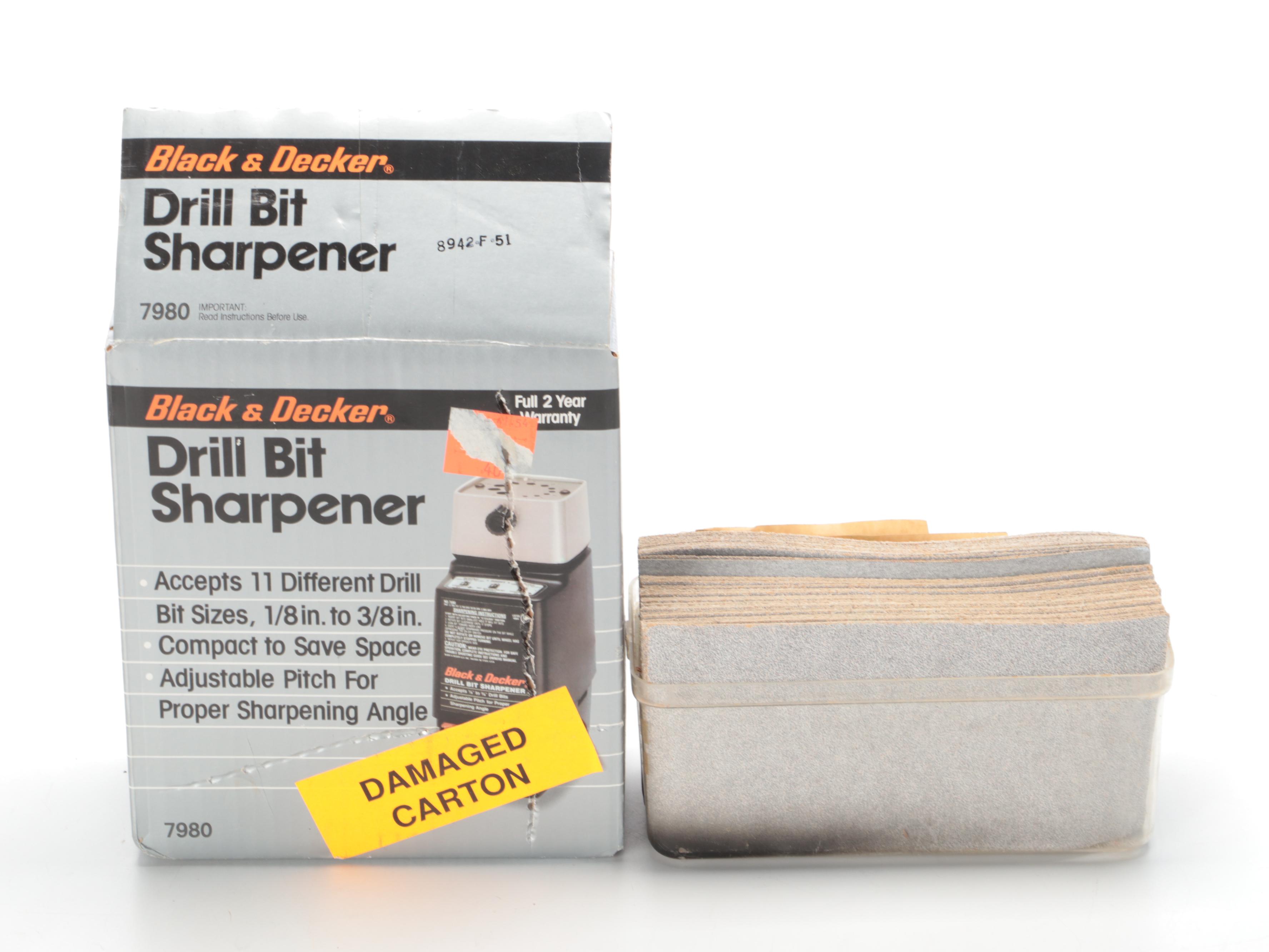 Black+Decker Drill Bit Sharpener With Dual Action Sanders, Jig Saw, Heat Gun