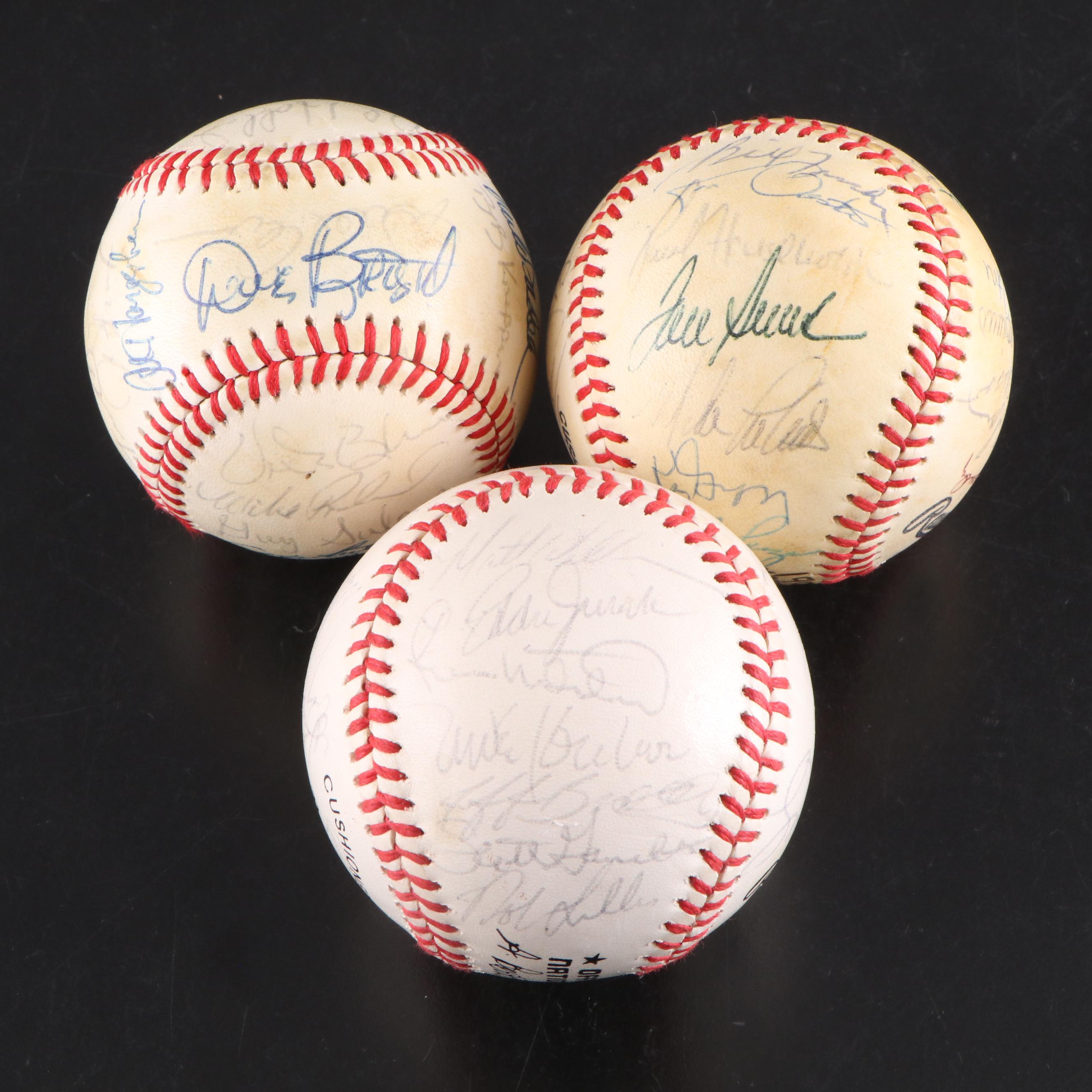Cincinnati Reds and San Francisco Giants Team Signed Baseballs, 1980s