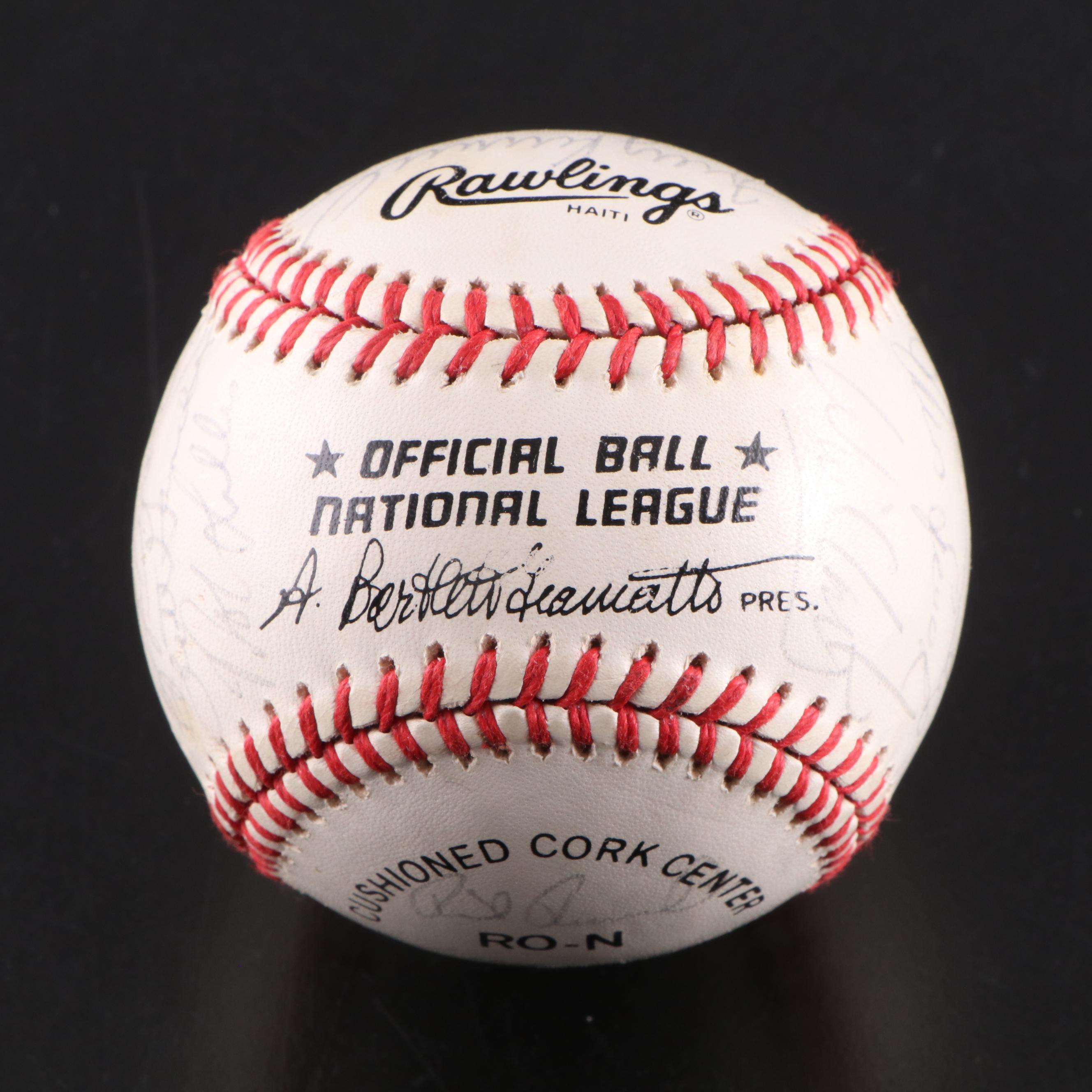 Cincinnati Reds and San Francisco Giants Team Signed Baseballs, 1980s