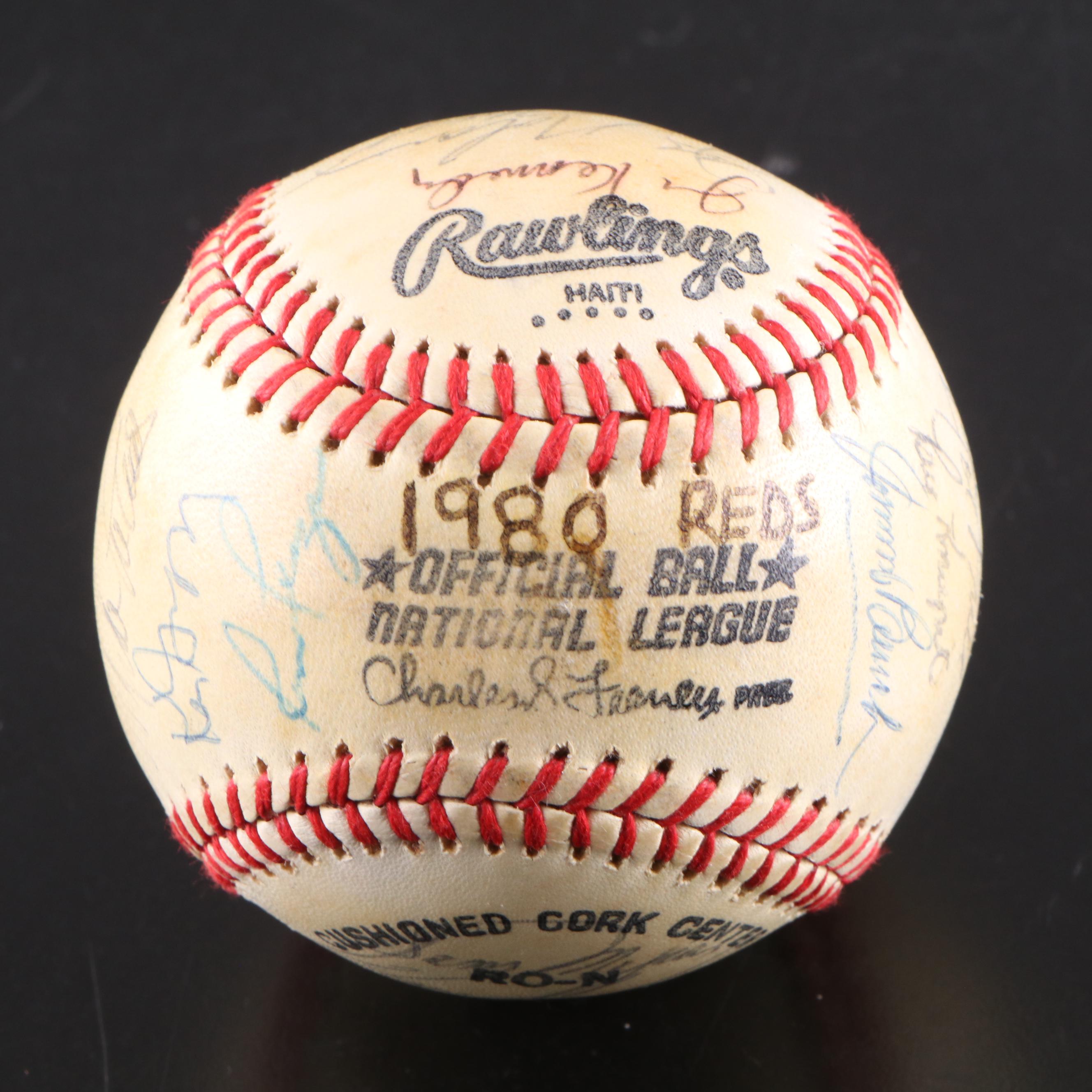Cincinnati Reds and San Francisco Giants Team Signed Baseballs, 1980s