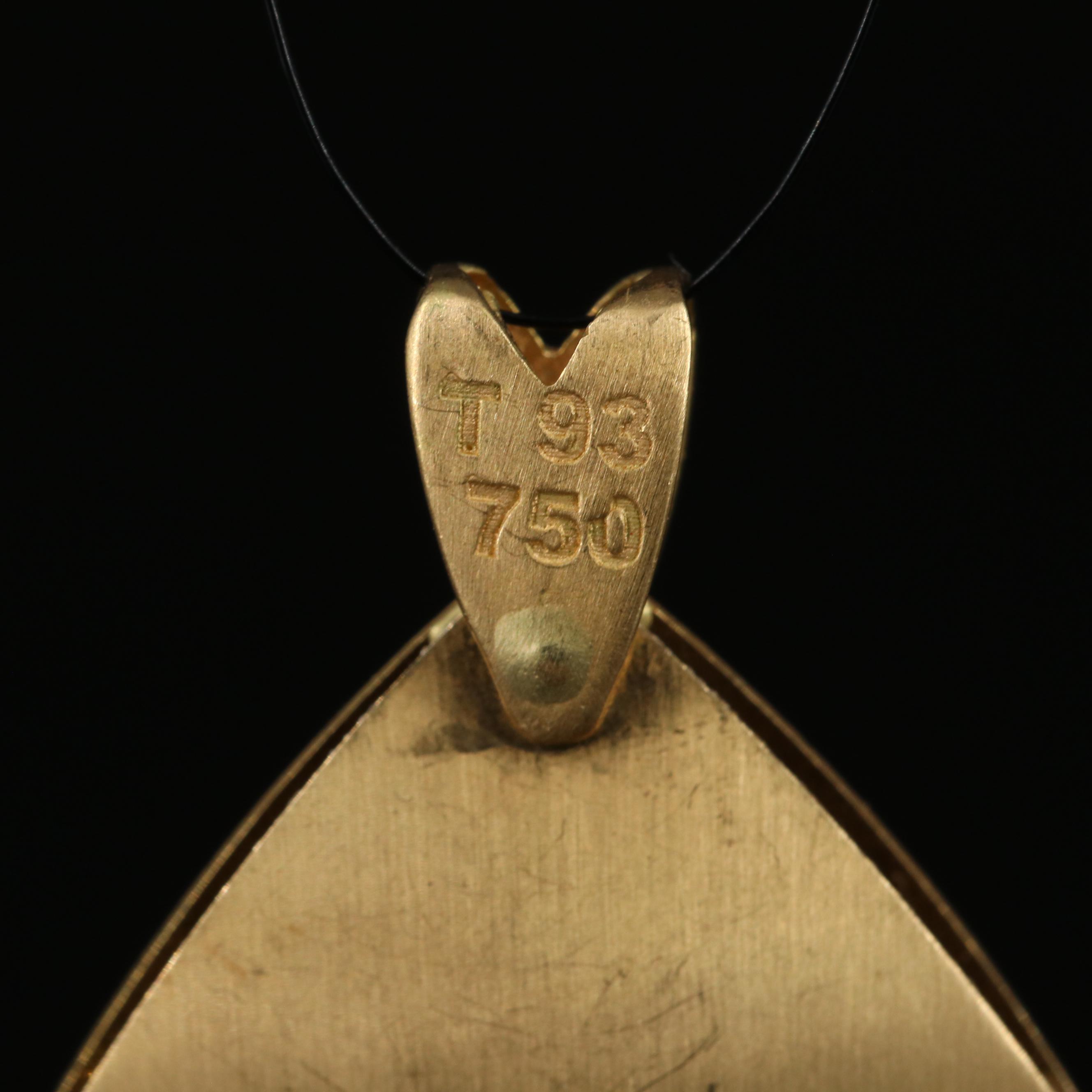 18K Two-Tone Overlay Pendant