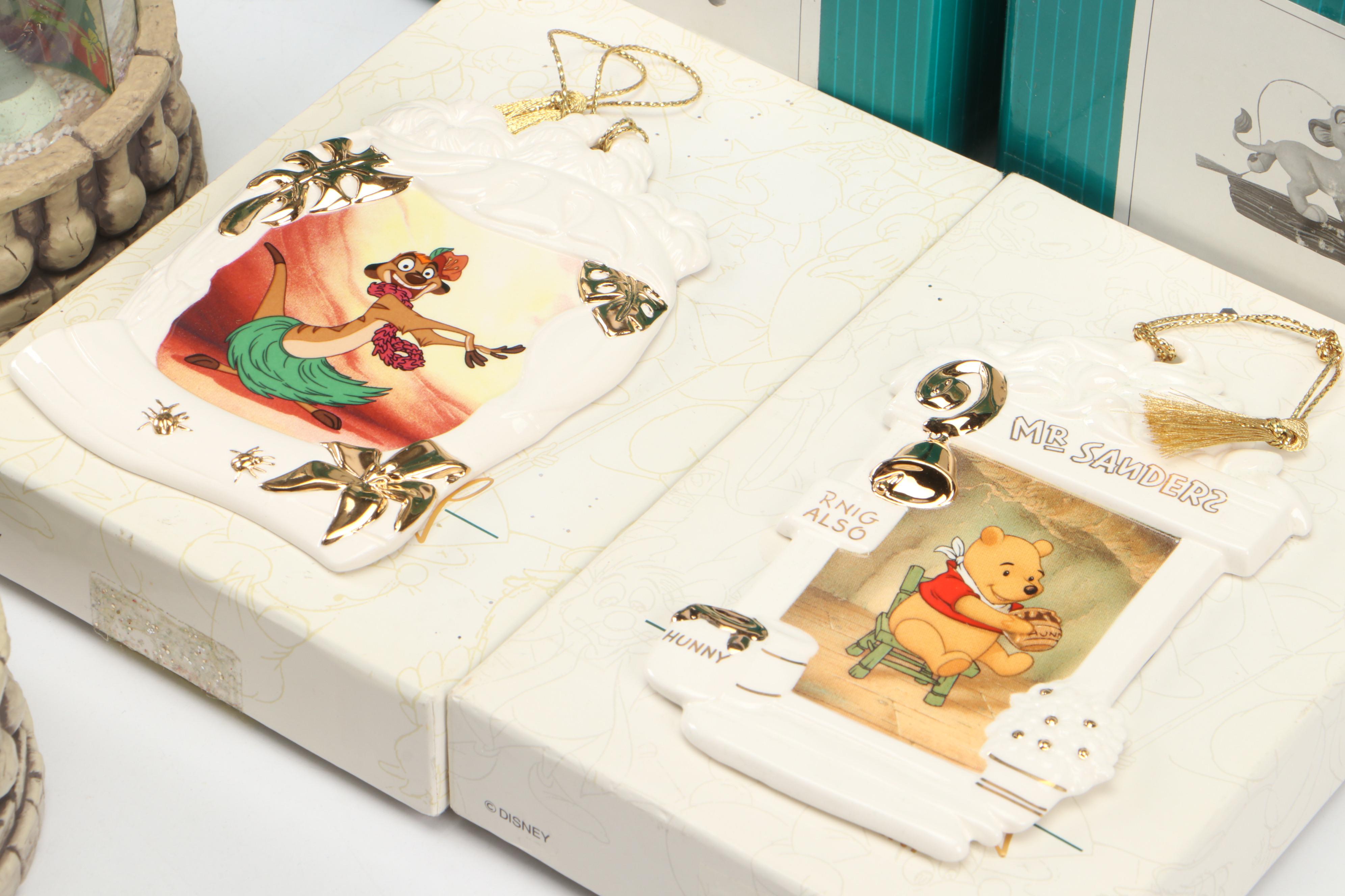 Walt Disney Classics Collection Figurines with Snow Globes, Ornaments, and More