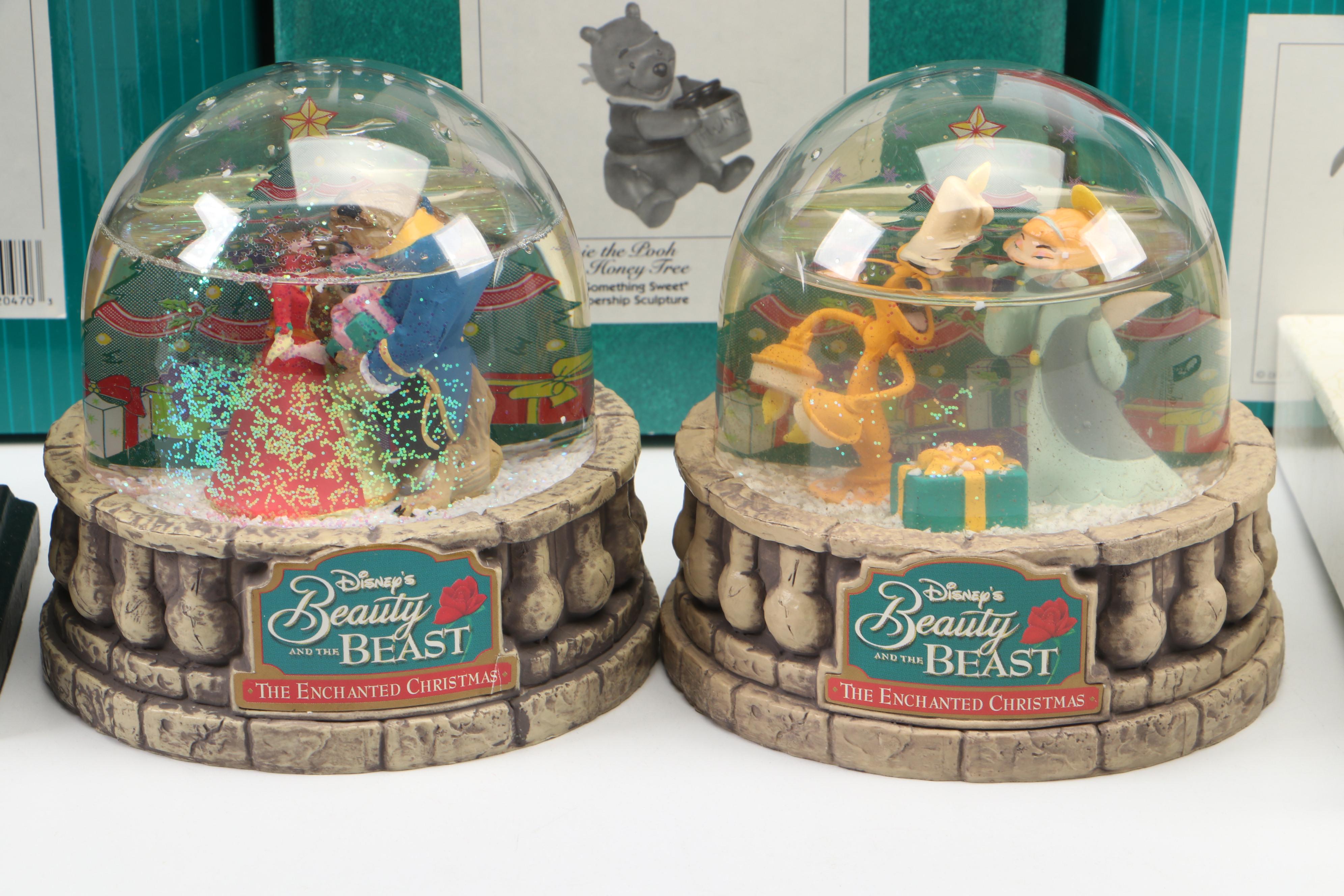 Walt Disney Classics Collection Figurines with Snow Globes, Ornaments, and More