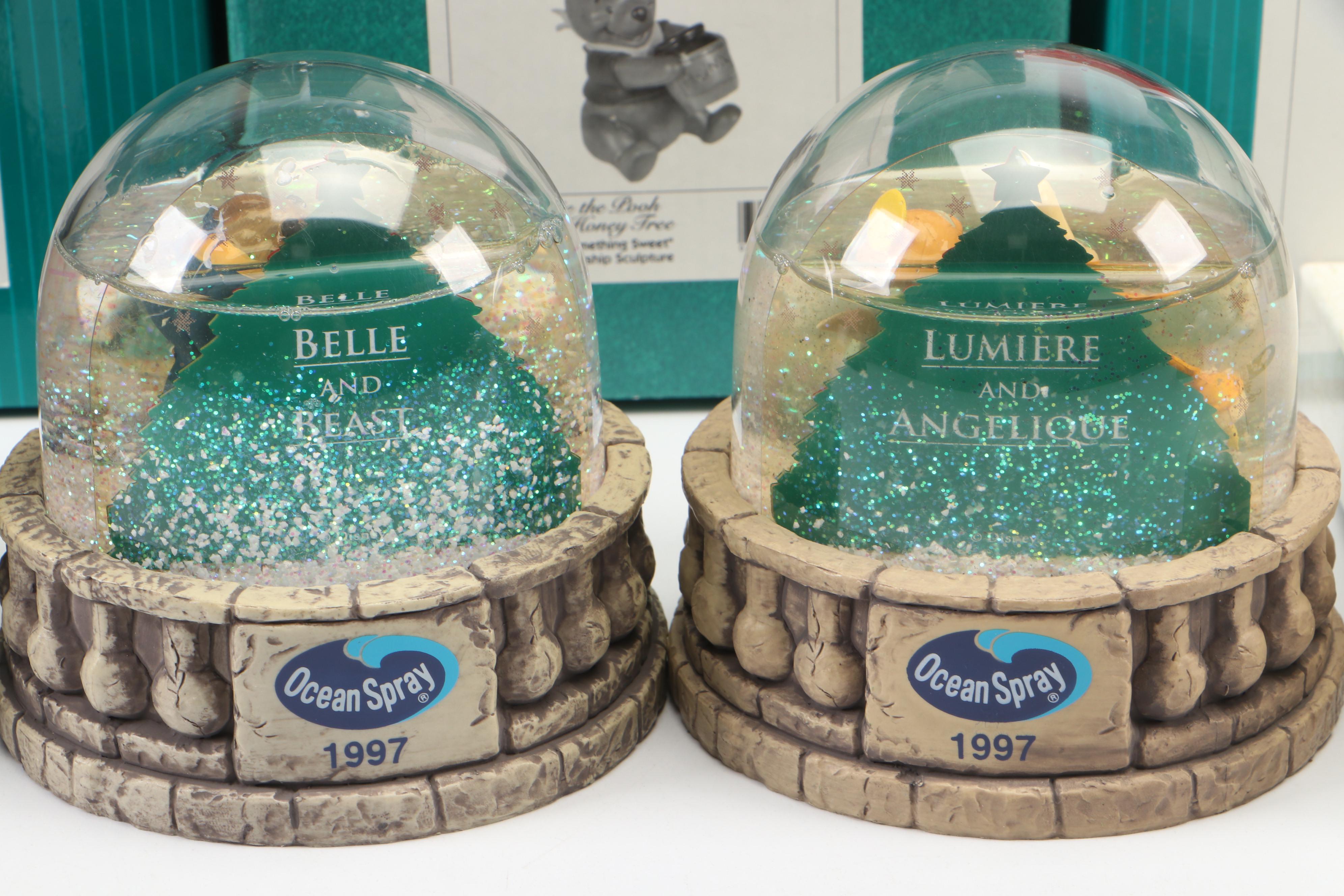 Walt Disney Classics Collection Figurines with Snow Globes, Ornaments, and More