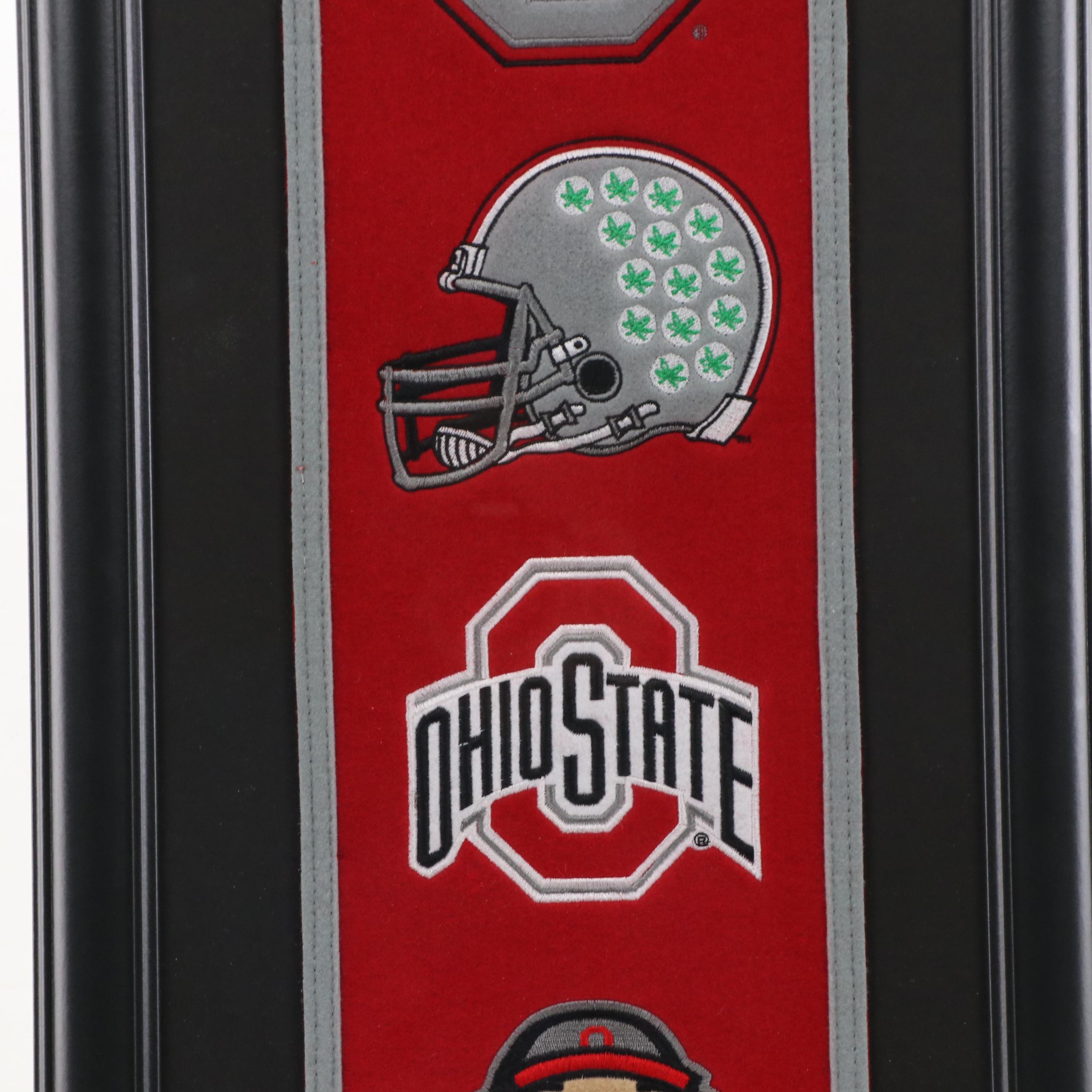 Ohio State University Felted Banner Wall Hanging