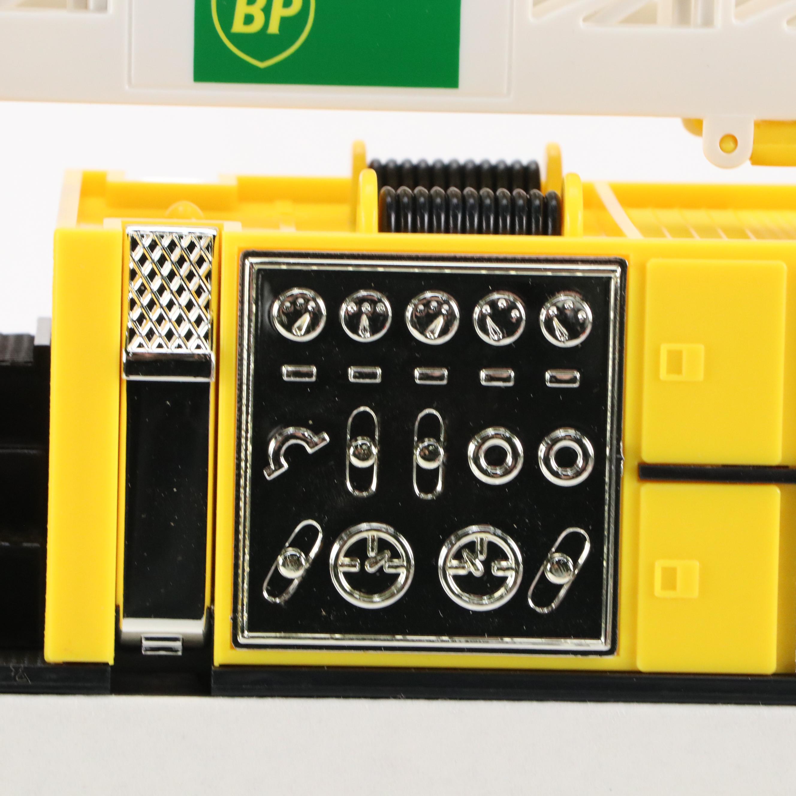 Amoco Toy Tanker Truck with Toy Fire Truck, Softball Glove and Baseballs