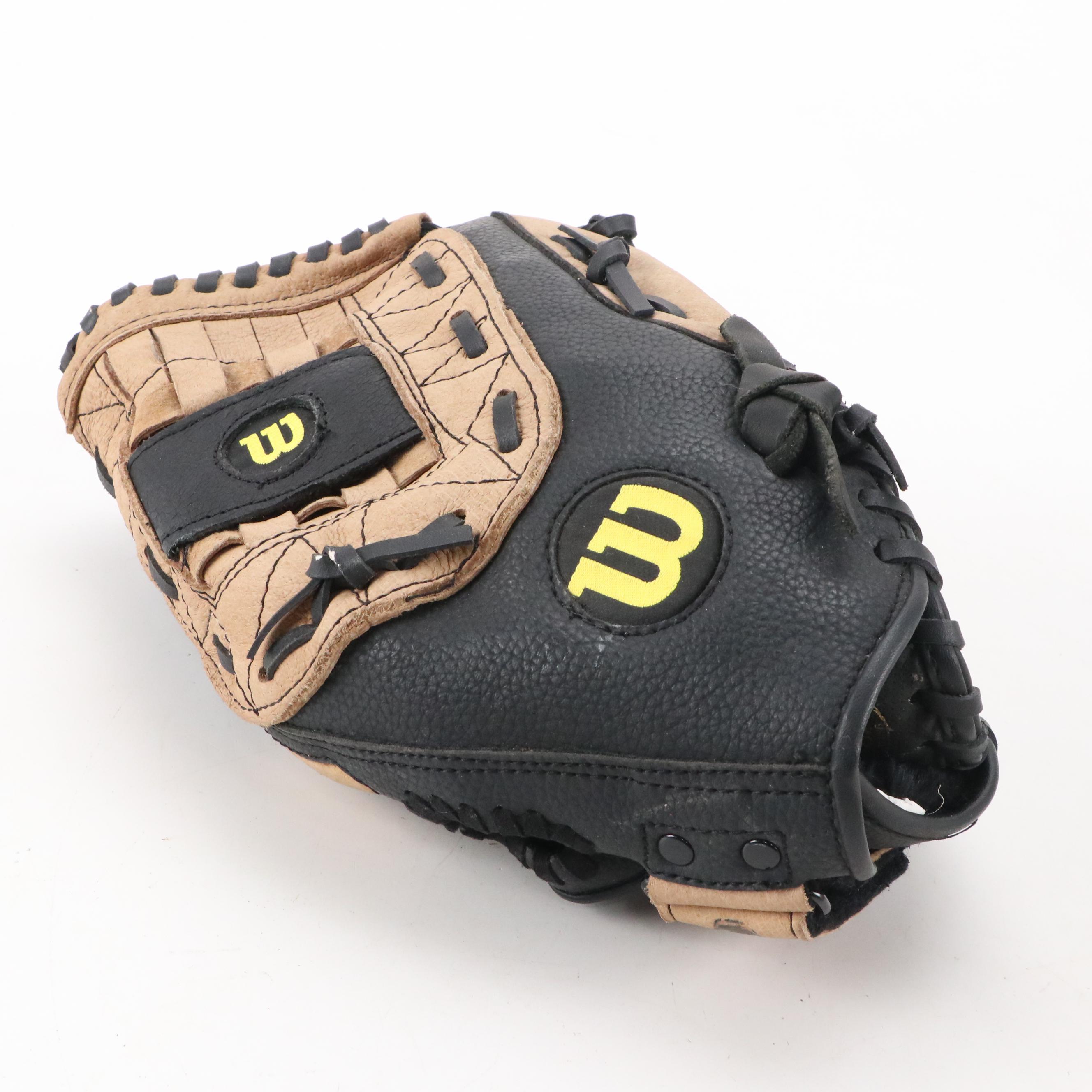 Amoco Toy Tanker Truck with Toy Fire Truck, Softball Glove and Baseballs