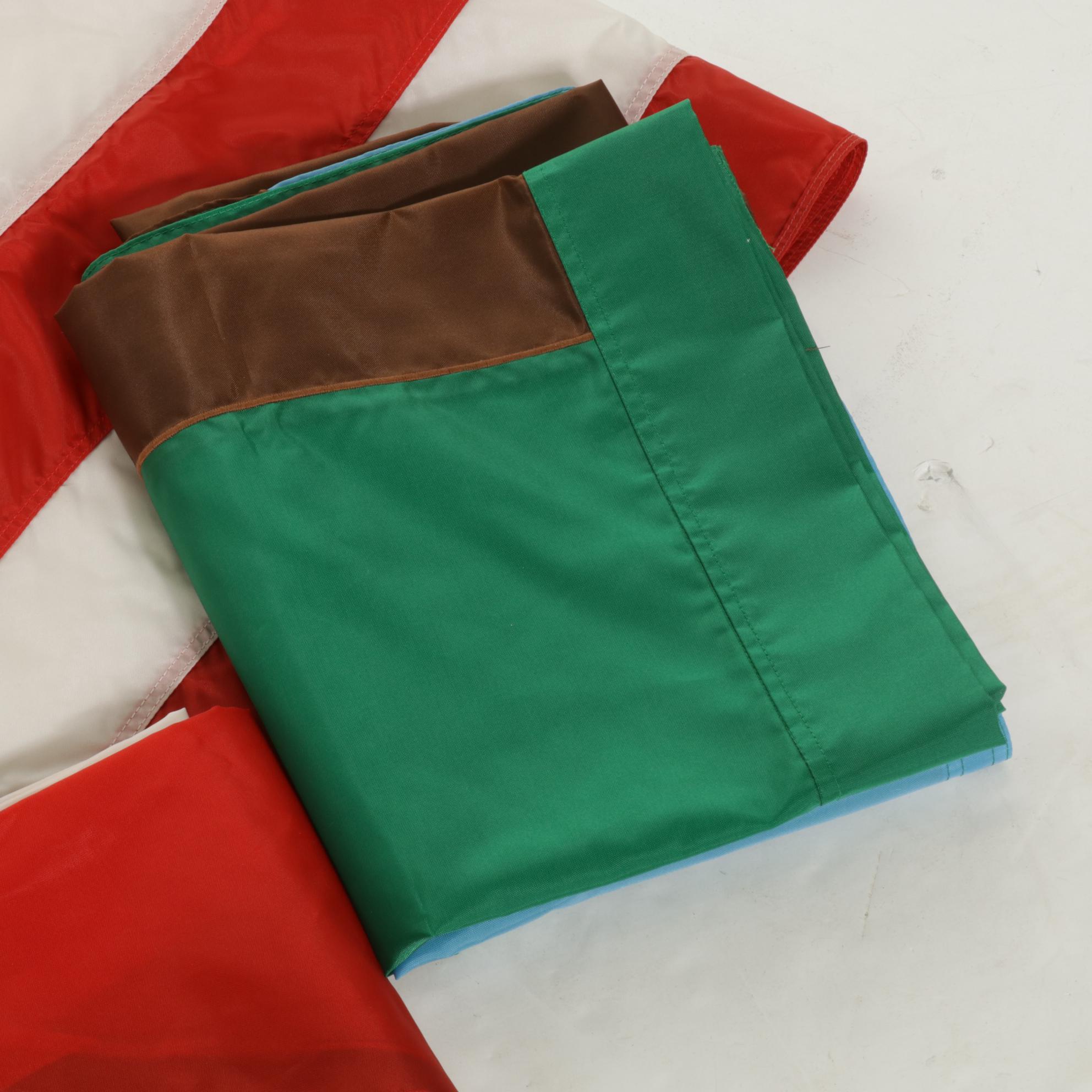 Flag Collection with US, UK, United Nations, and Eight Others