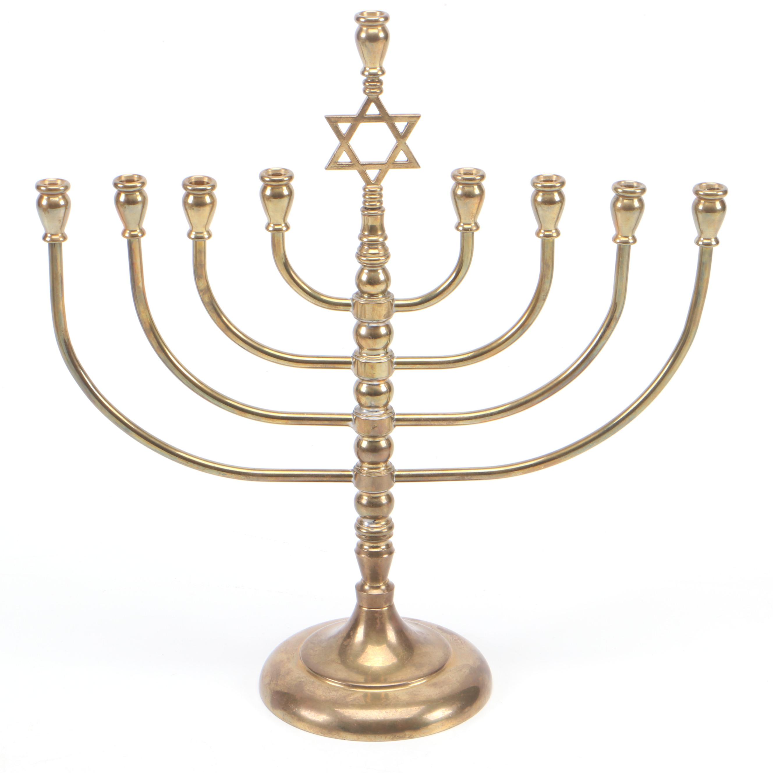 Eilon Mosaics Stone and Metal Menorah with Crystal Dreidel with More