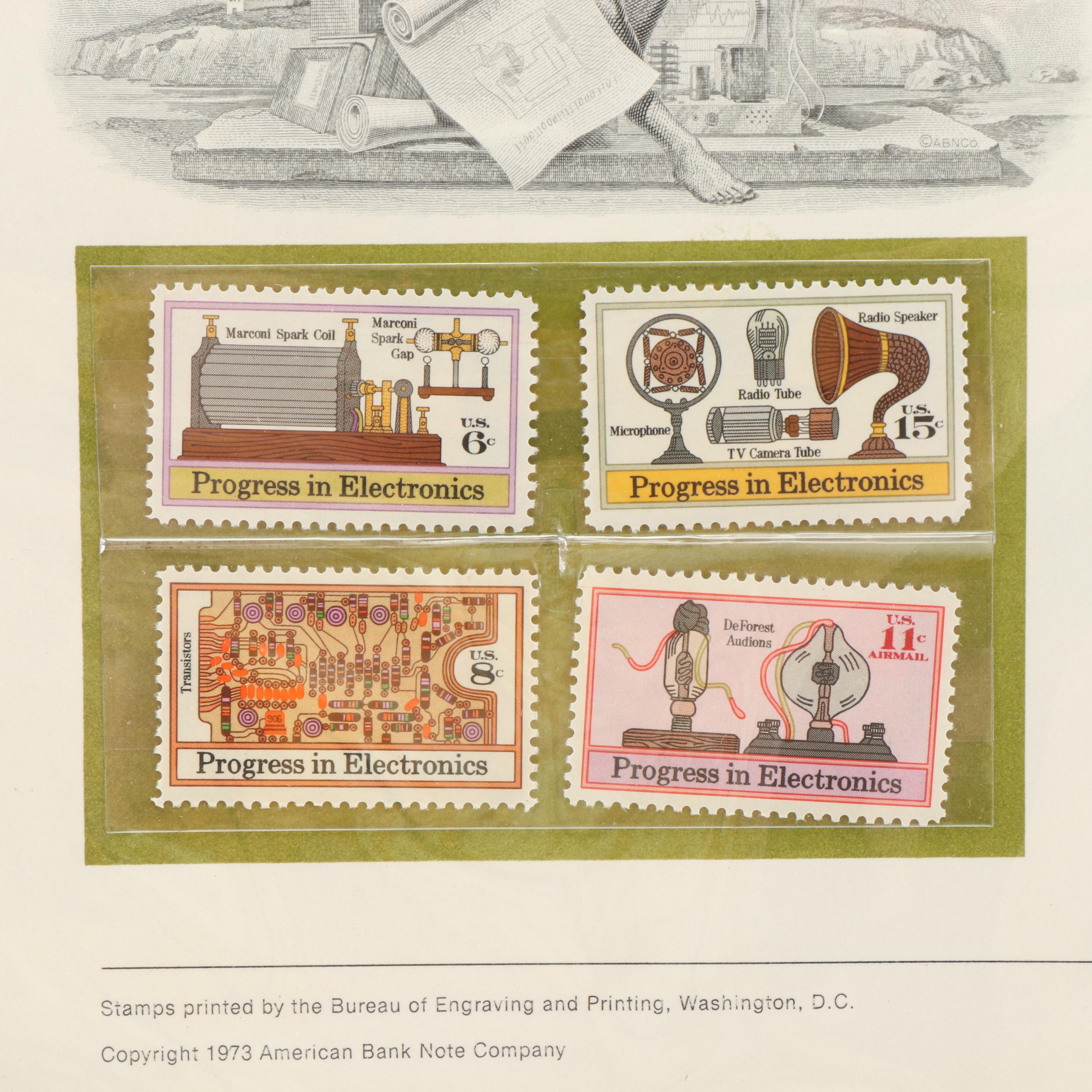 Two Albums of U.S. Commemorative Plate Block Stamp Panels