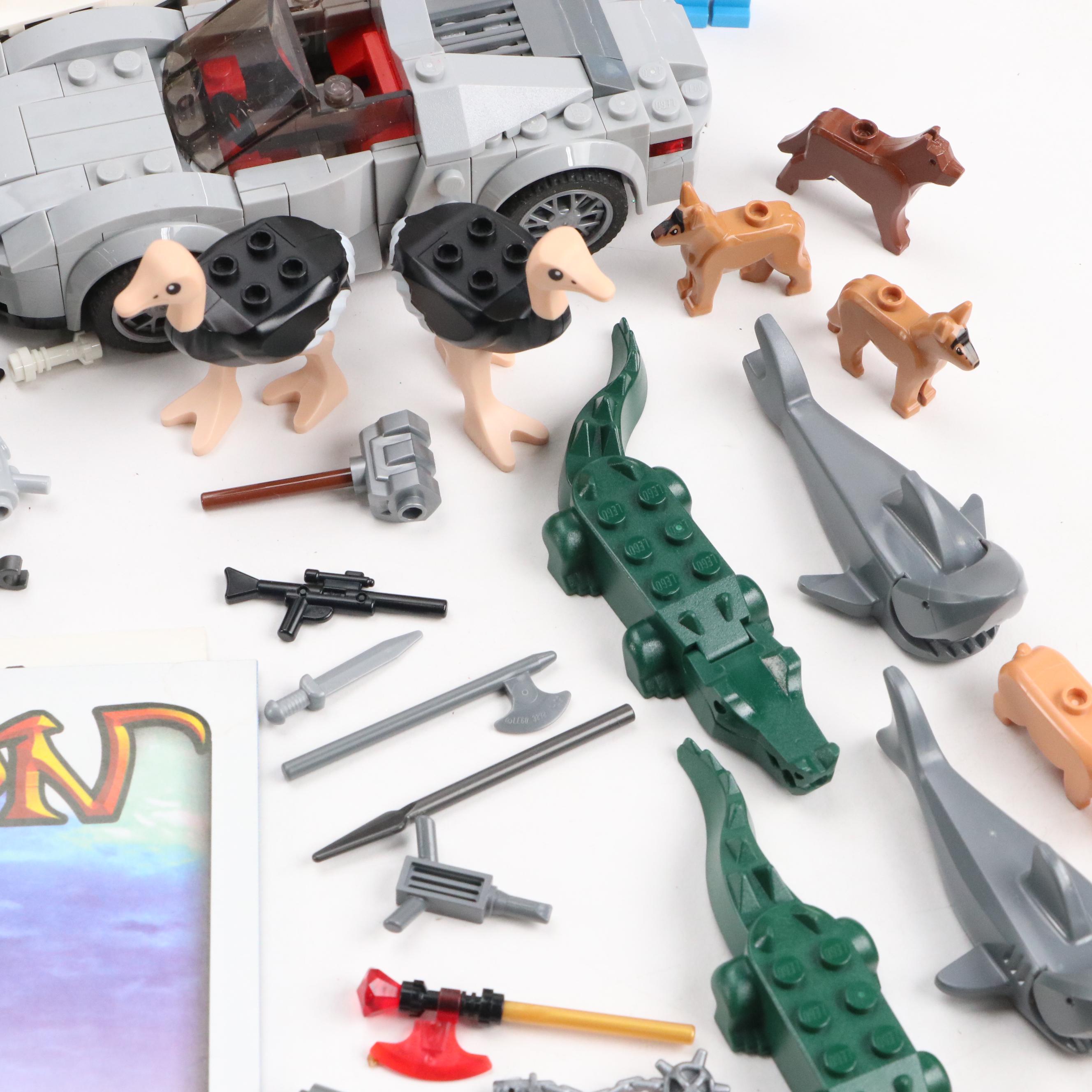 LEGO Mini Figures with Assorted Bricks and Instruction Booklets