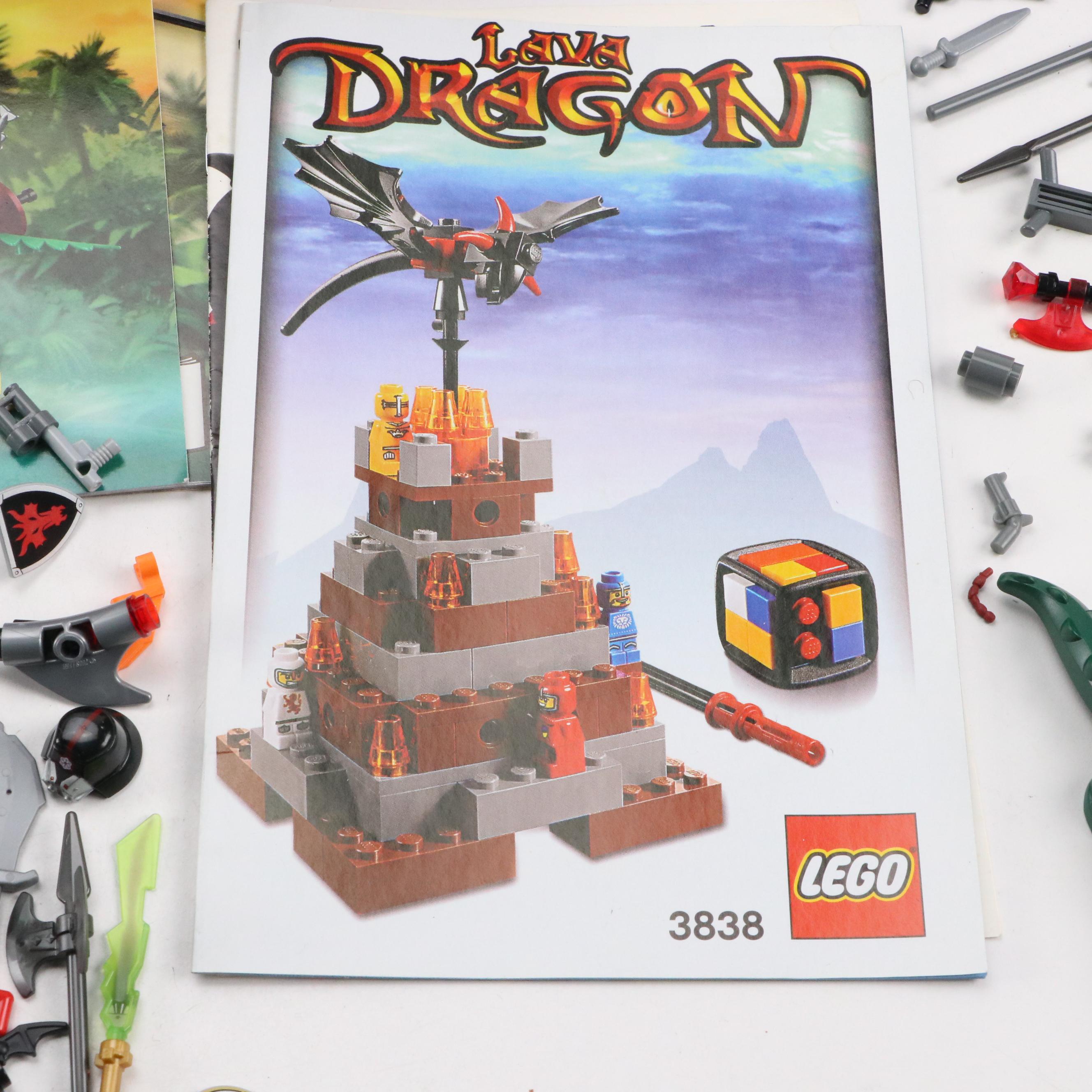 LEGO Mini Figures with Assorted Bricks and Instruction Booklets