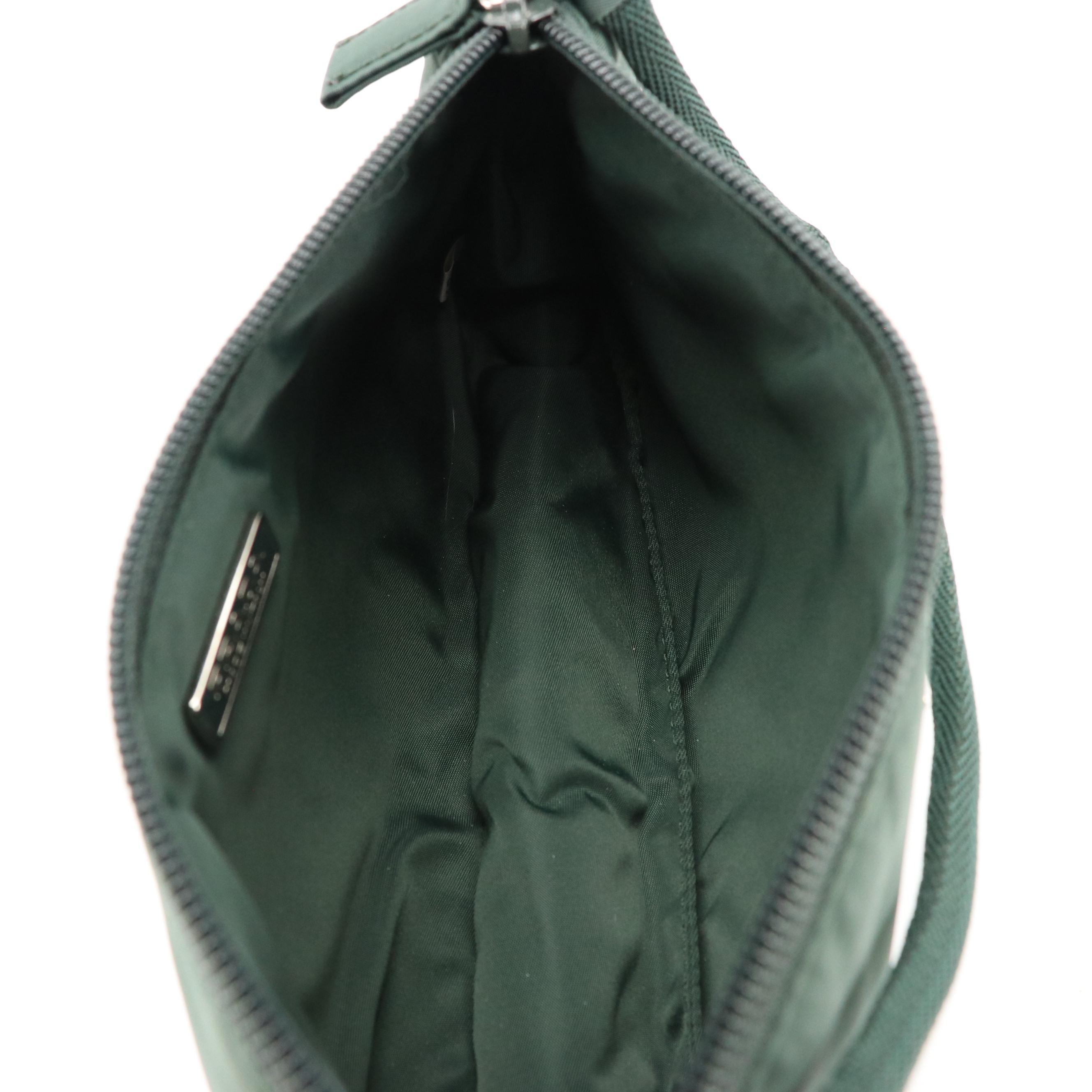 Prada Green Tessuto Nylon Handbag