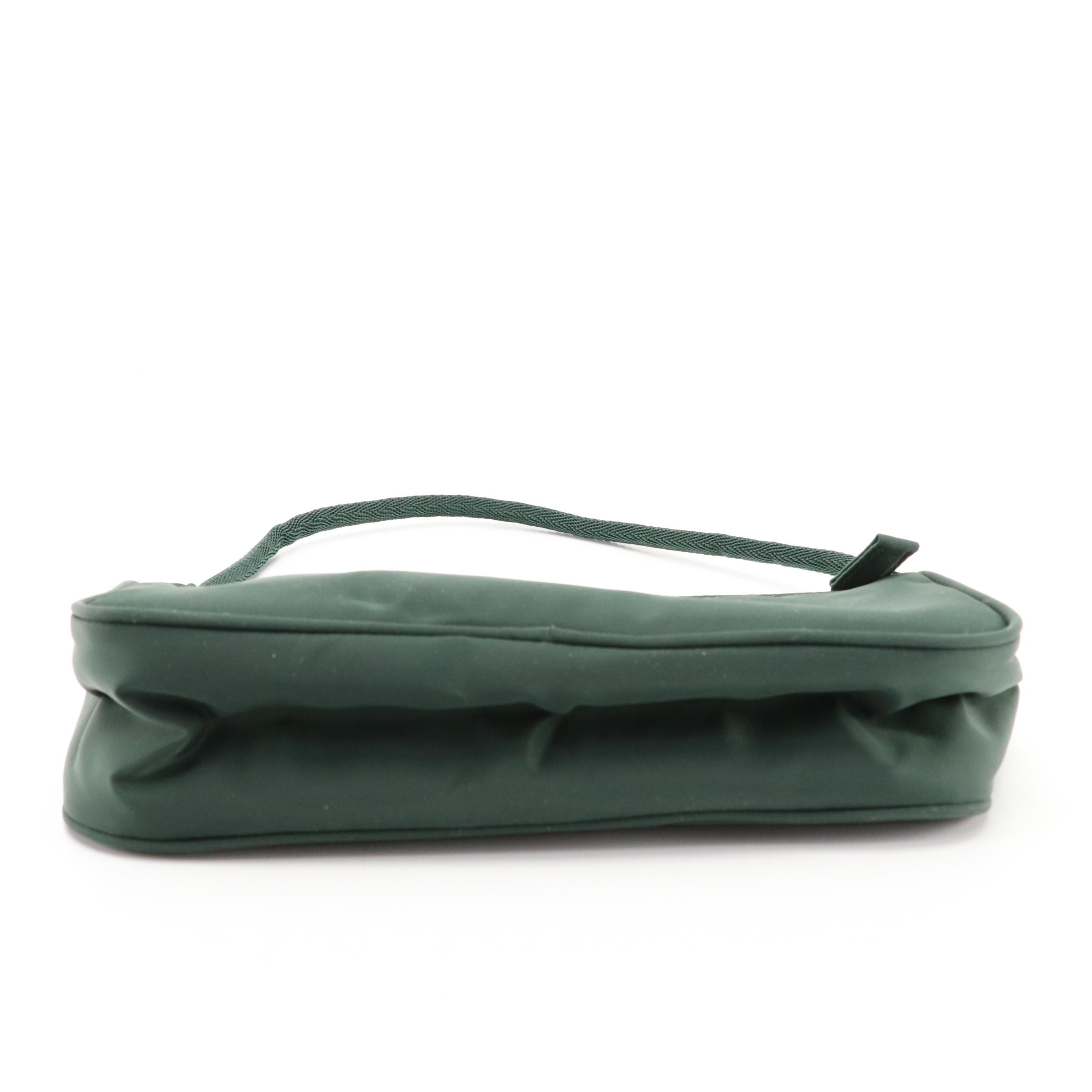 Prada Green Tessuto Nylon Handbag