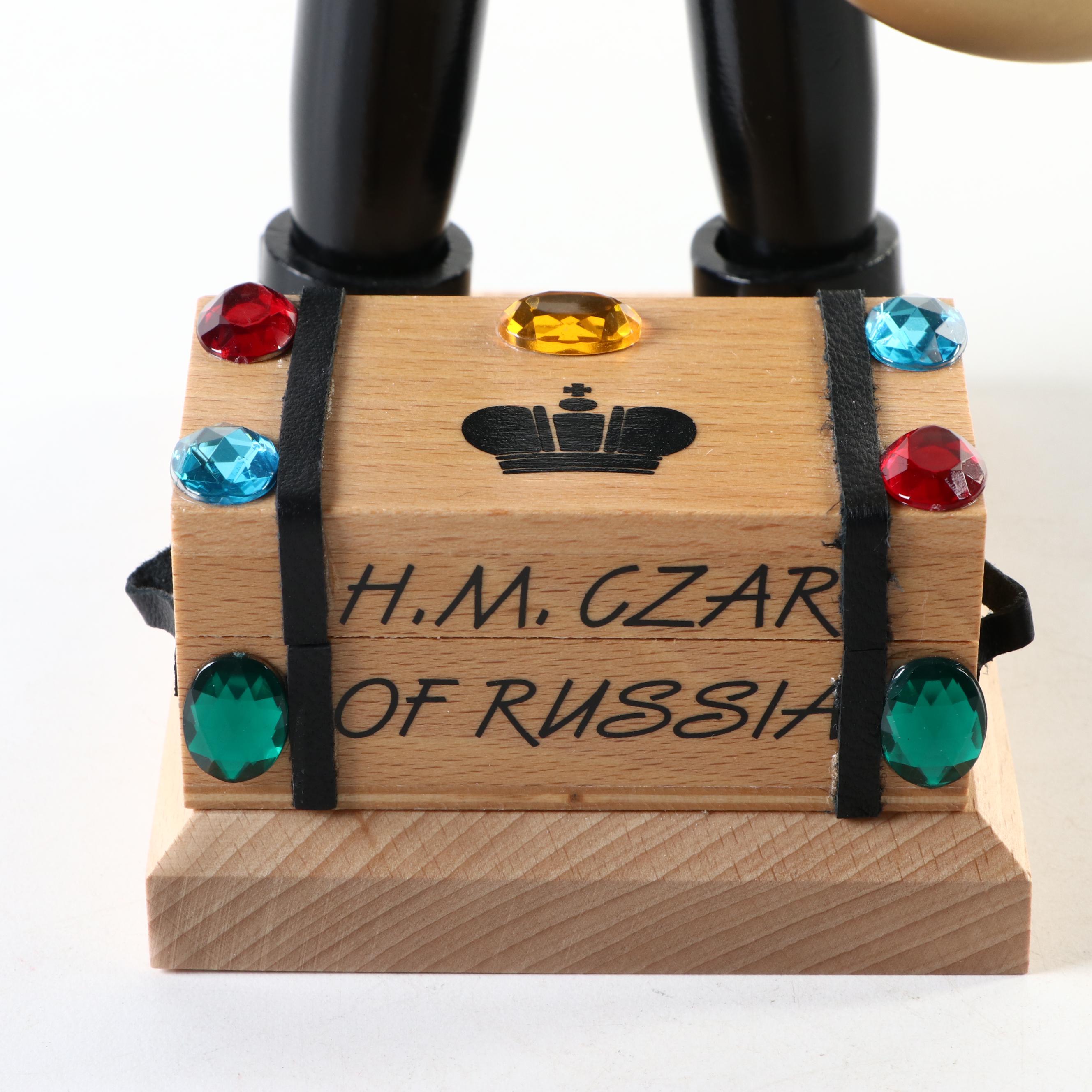 Steinbach Handmade "H. M. Czar of Russia" Wooden Nutcracker