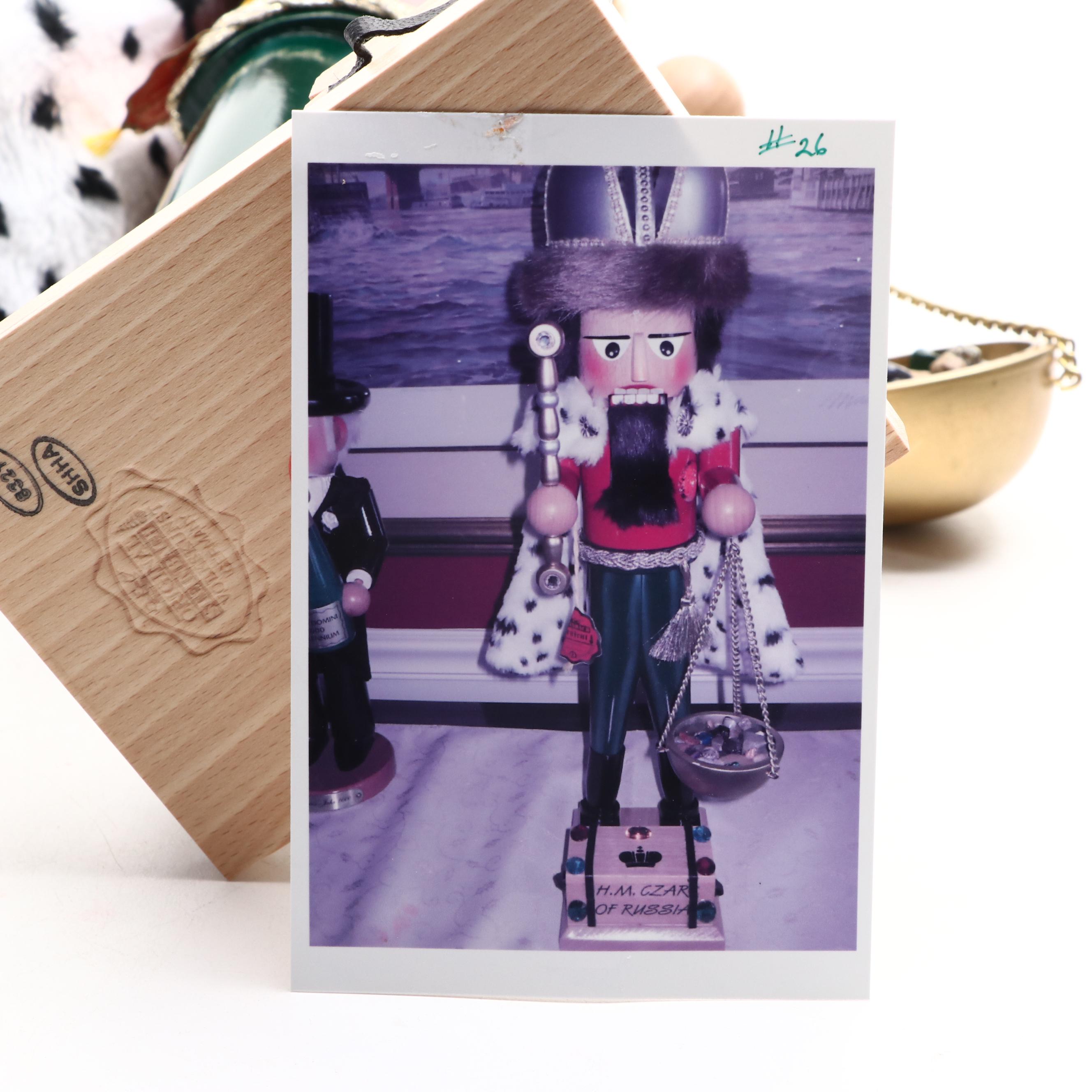Steinbach Handmade "H. M. Czar of Russia" Wooden Nutcracker