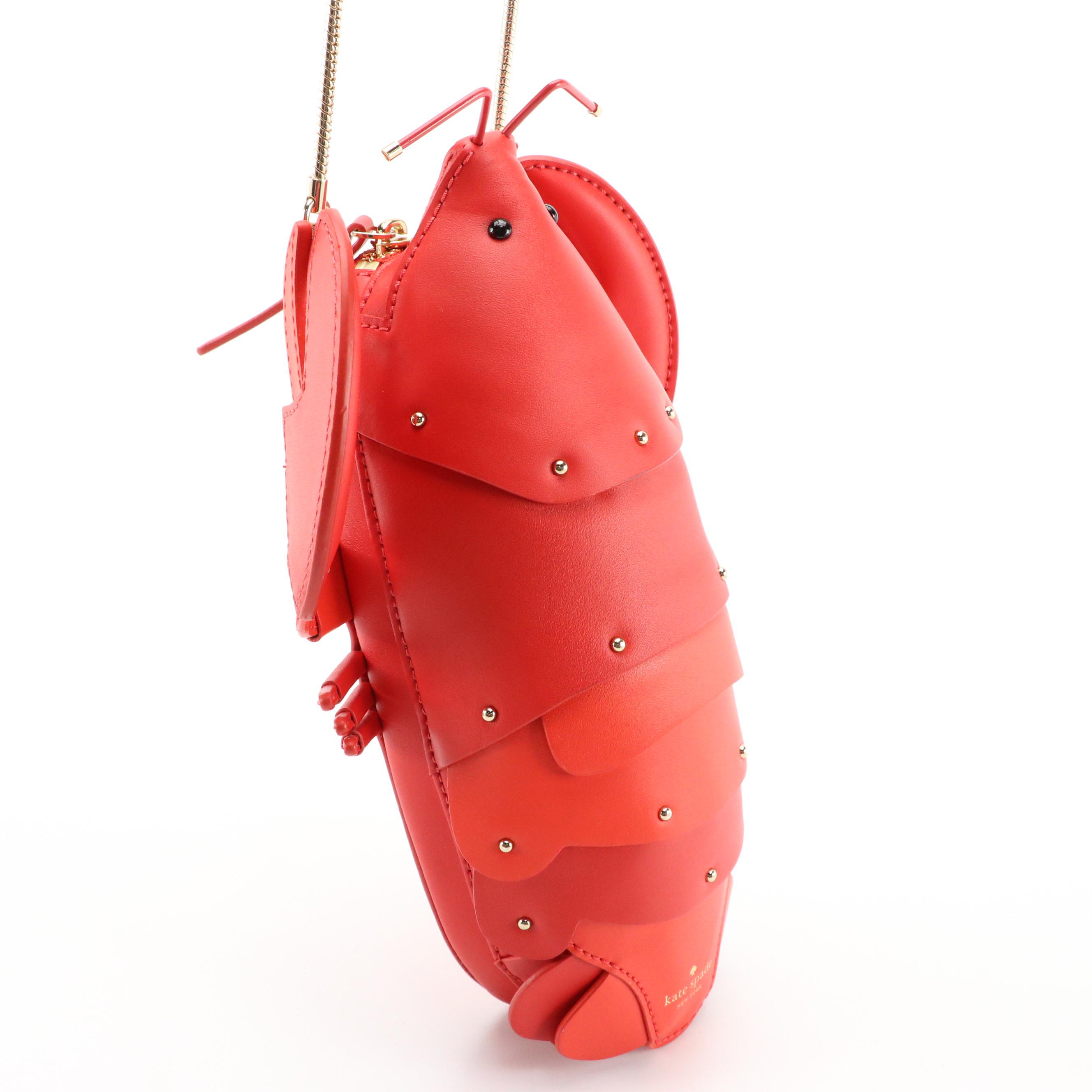 Kate Spade New York Leather Lobster Zip-Around Crossbody Bag