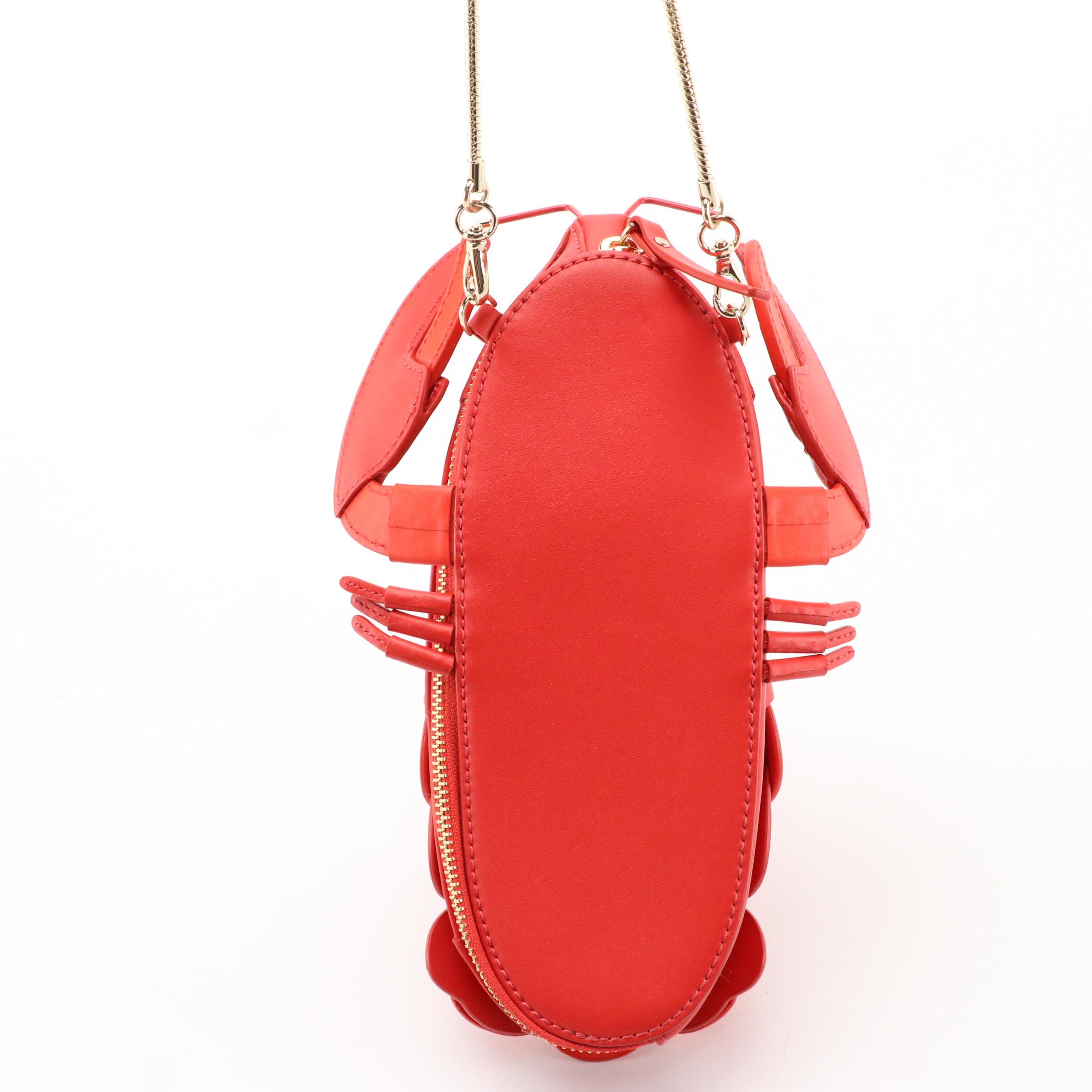 Kate Spade New York Leather Lobster Zip-Around Crossbody Bag