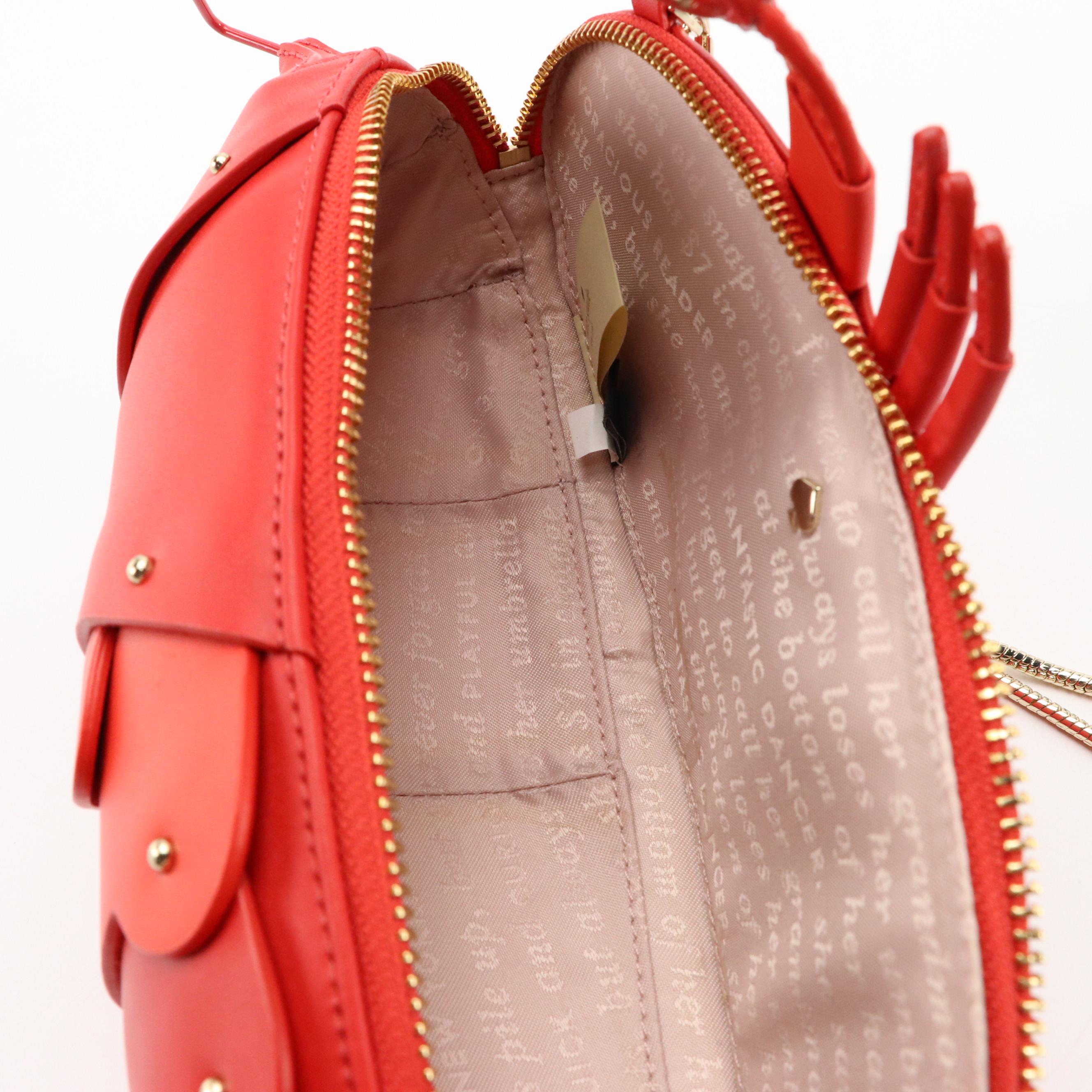 Kate Spade New York Leather Lobster Zip-Around Crossbody Bag