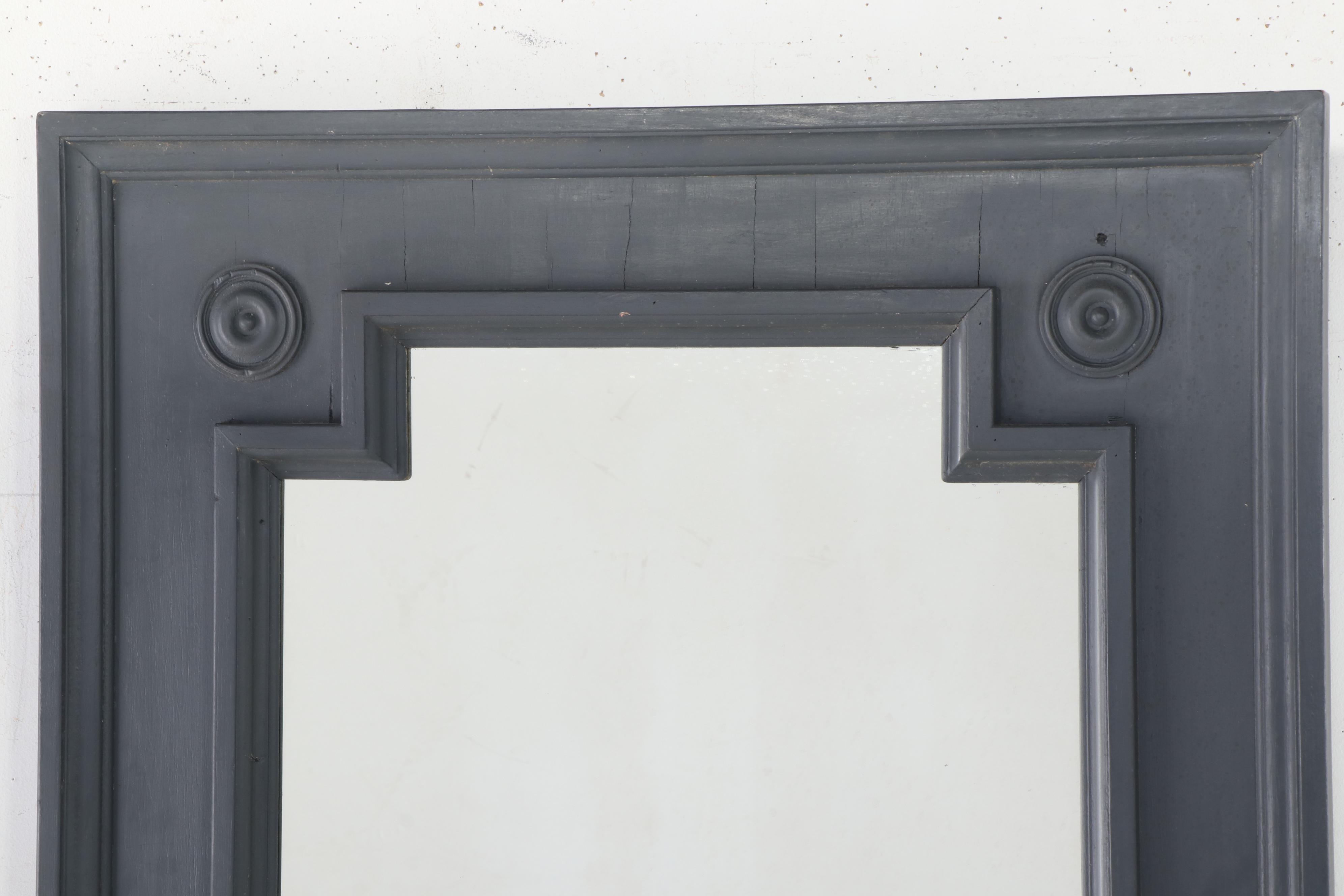 Turning House Furniture Painted Wood Frame Wall Mirror