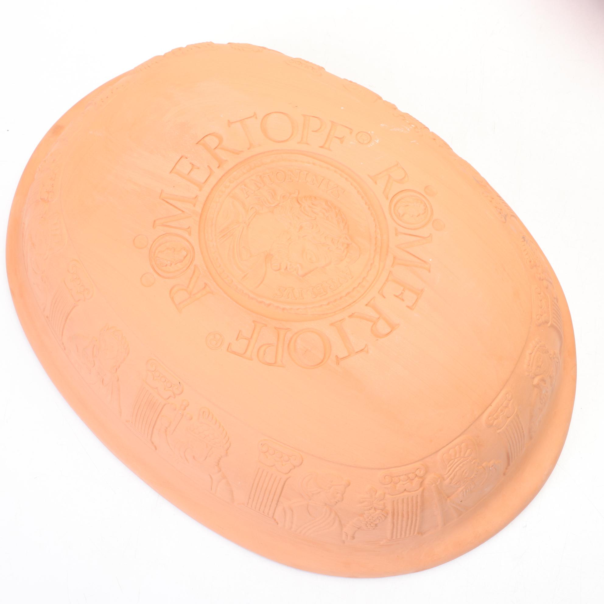 Romertopf Ceramic Roaster For Conventional Oven Or Microwave