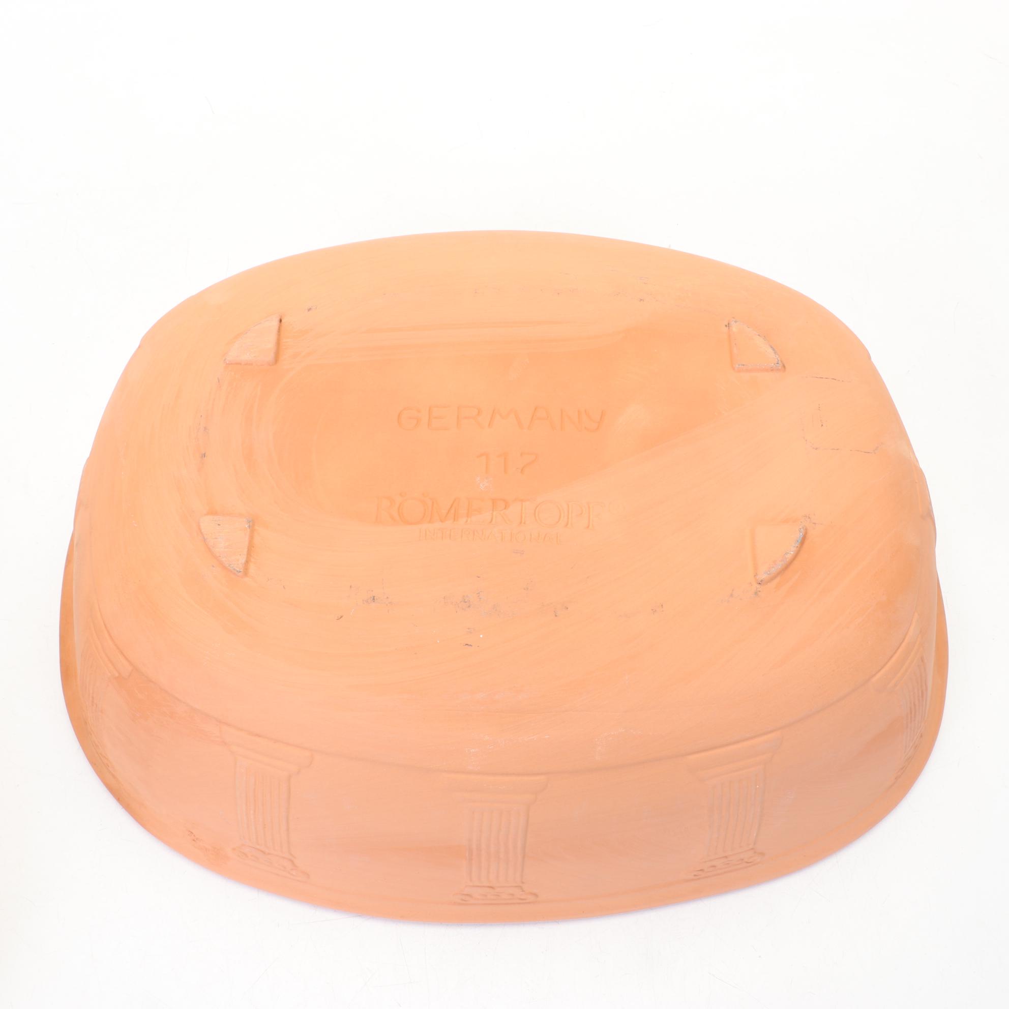 Romertopf Ceramic Roaster For Conventional Oven Or Microwave