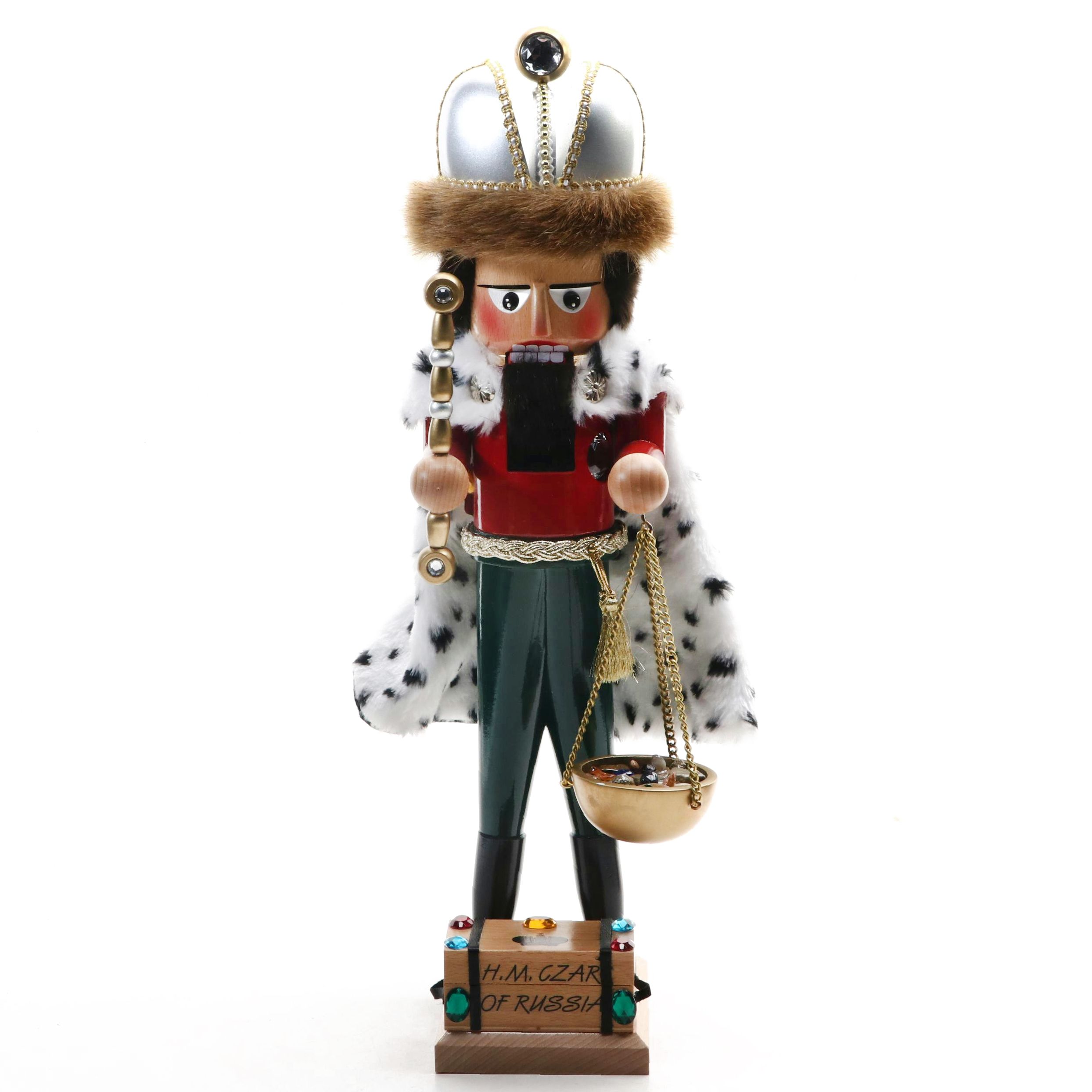 Steinbach Handmade "H. M. Czar of Russia" Wooden Nutcracker