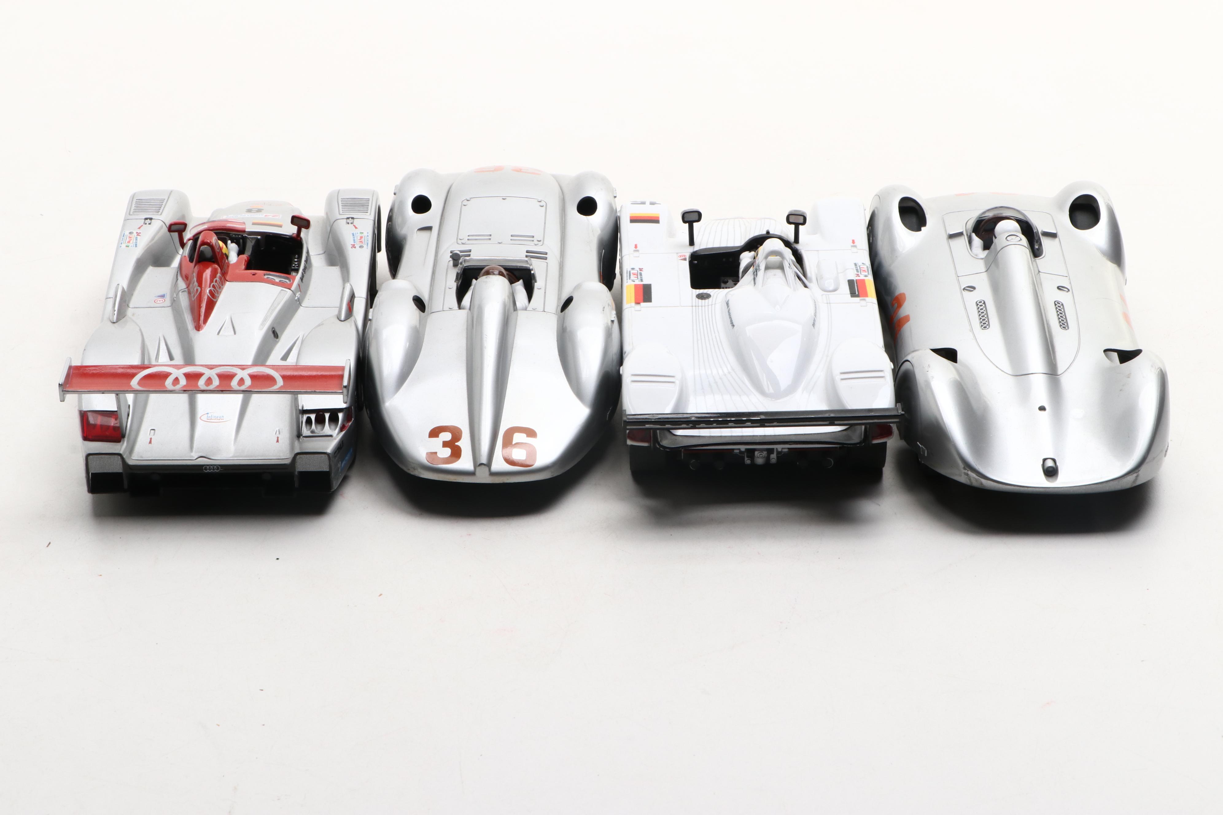 Audi and Mercedes 24 Hour Le Mans Scale Model Prototypes