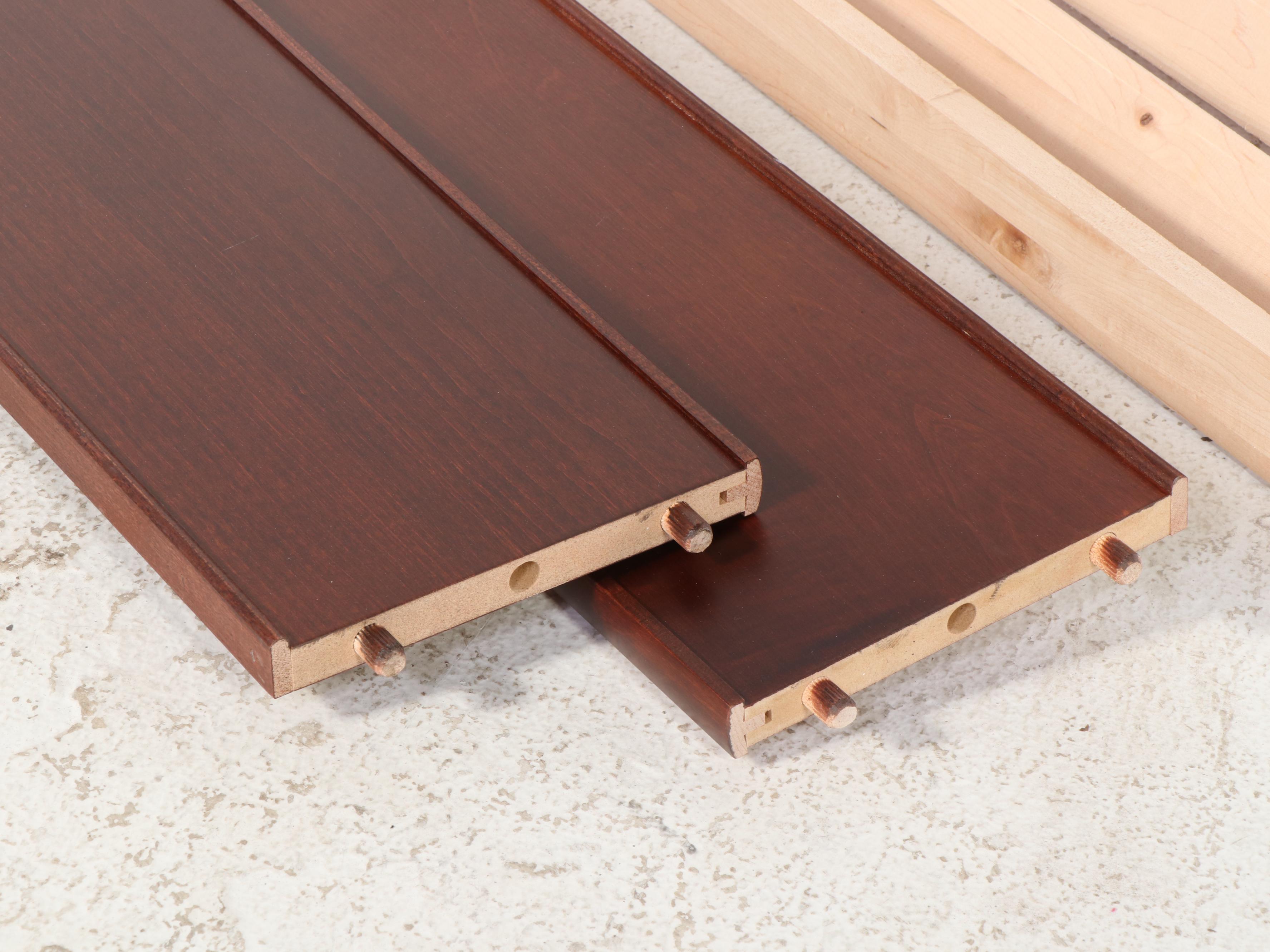 HPL Mobilier Furniture Louis Philippe Style Queen Size Sleigh Bed Frame