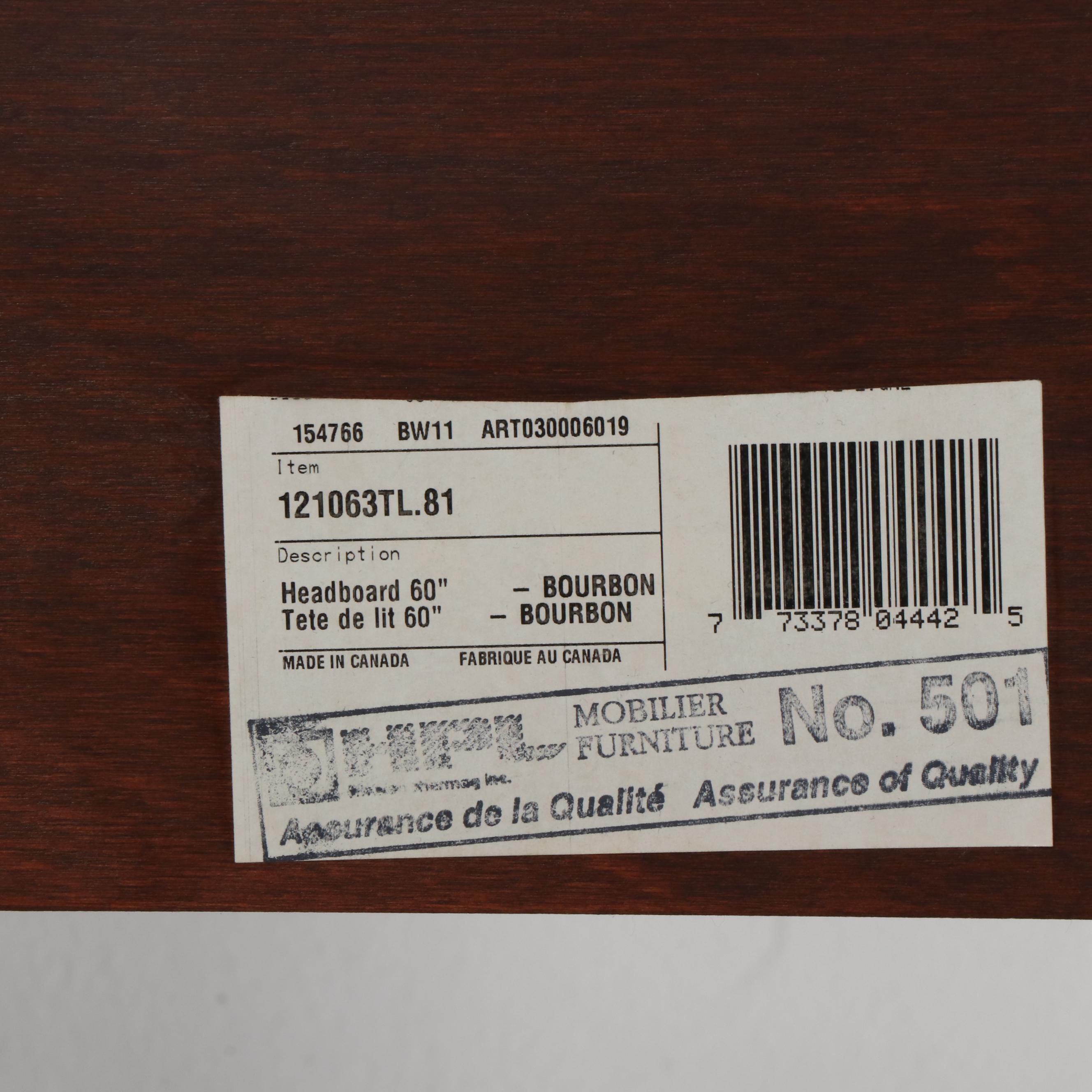 HPL Mobilier Furniture Louis Philippe Style Queen Size Sleigh Bed Frame