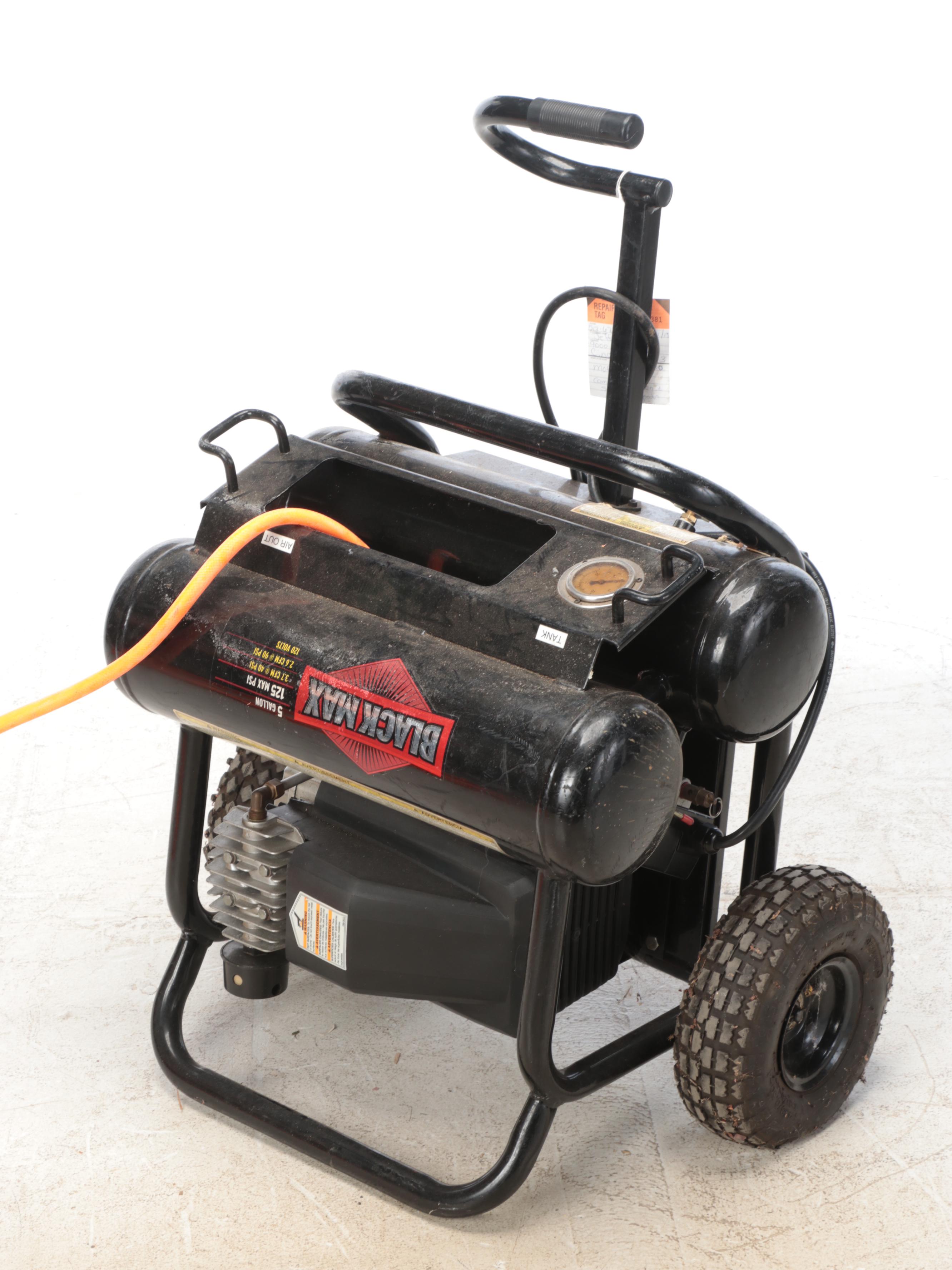 Black Max 5 Gallon Air Compressor With Hose
