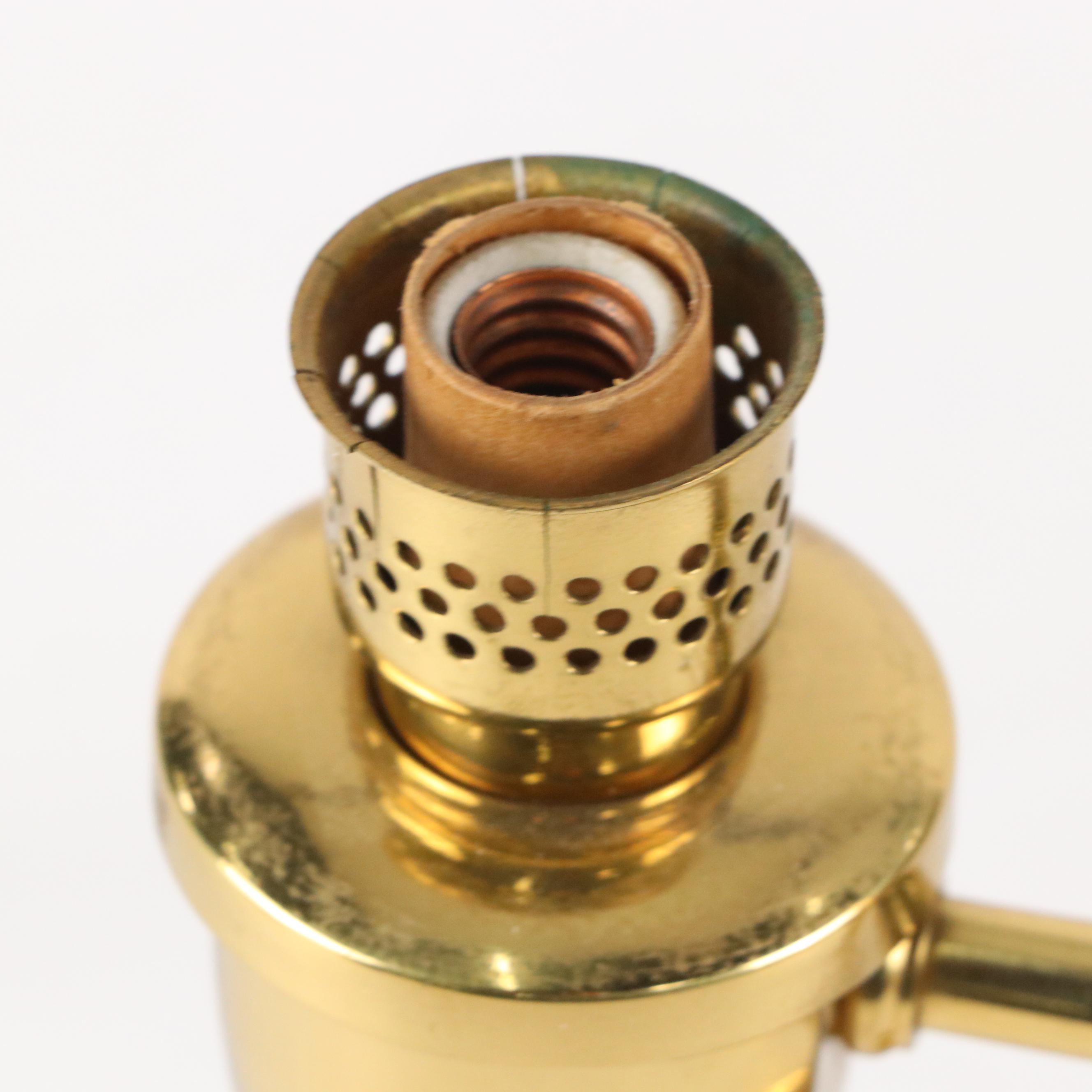 Brass Double Arm Student Lamp with PM Craftsman American Eagle Brass Bookends