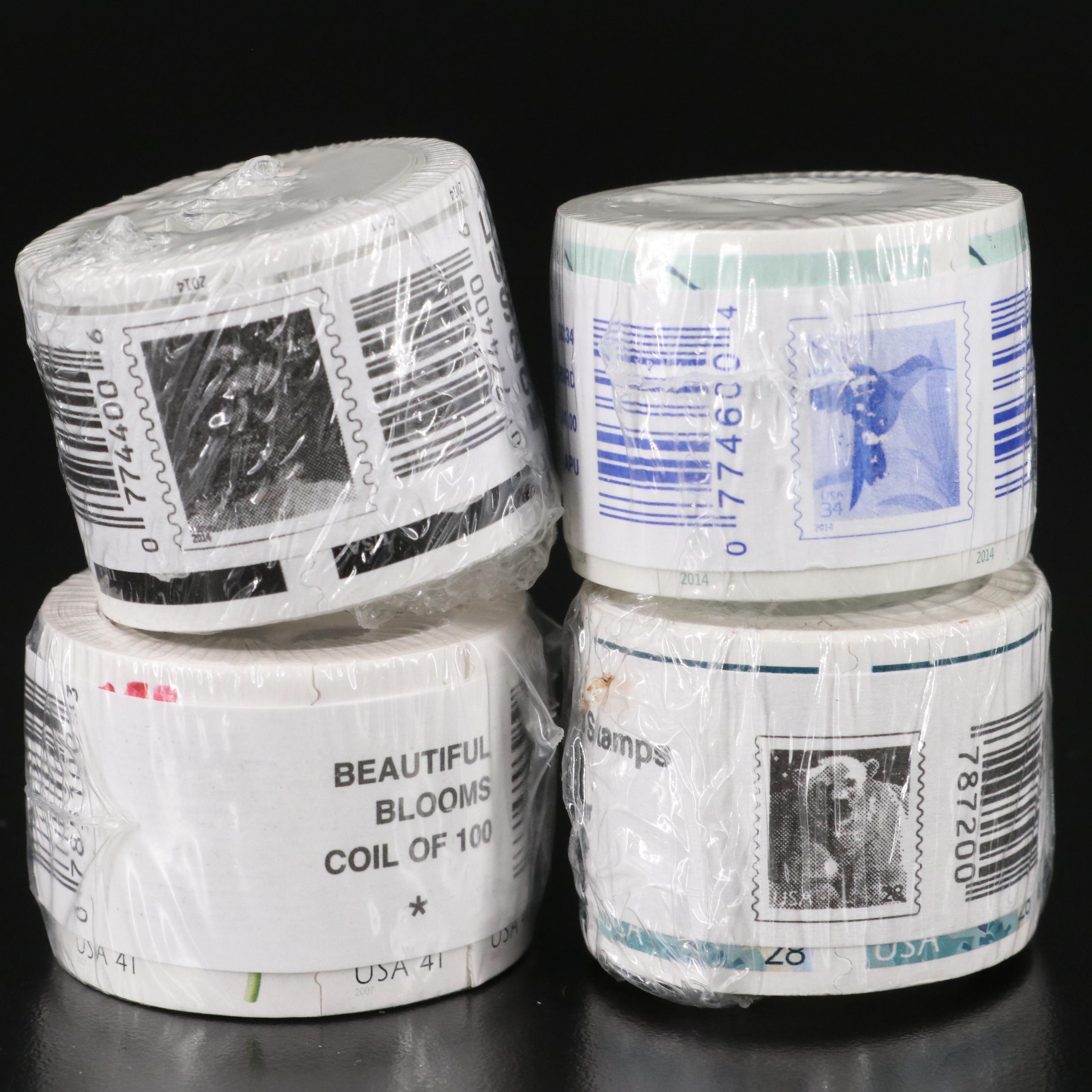 Nineteen Mint Condition Postage Stamp Coils