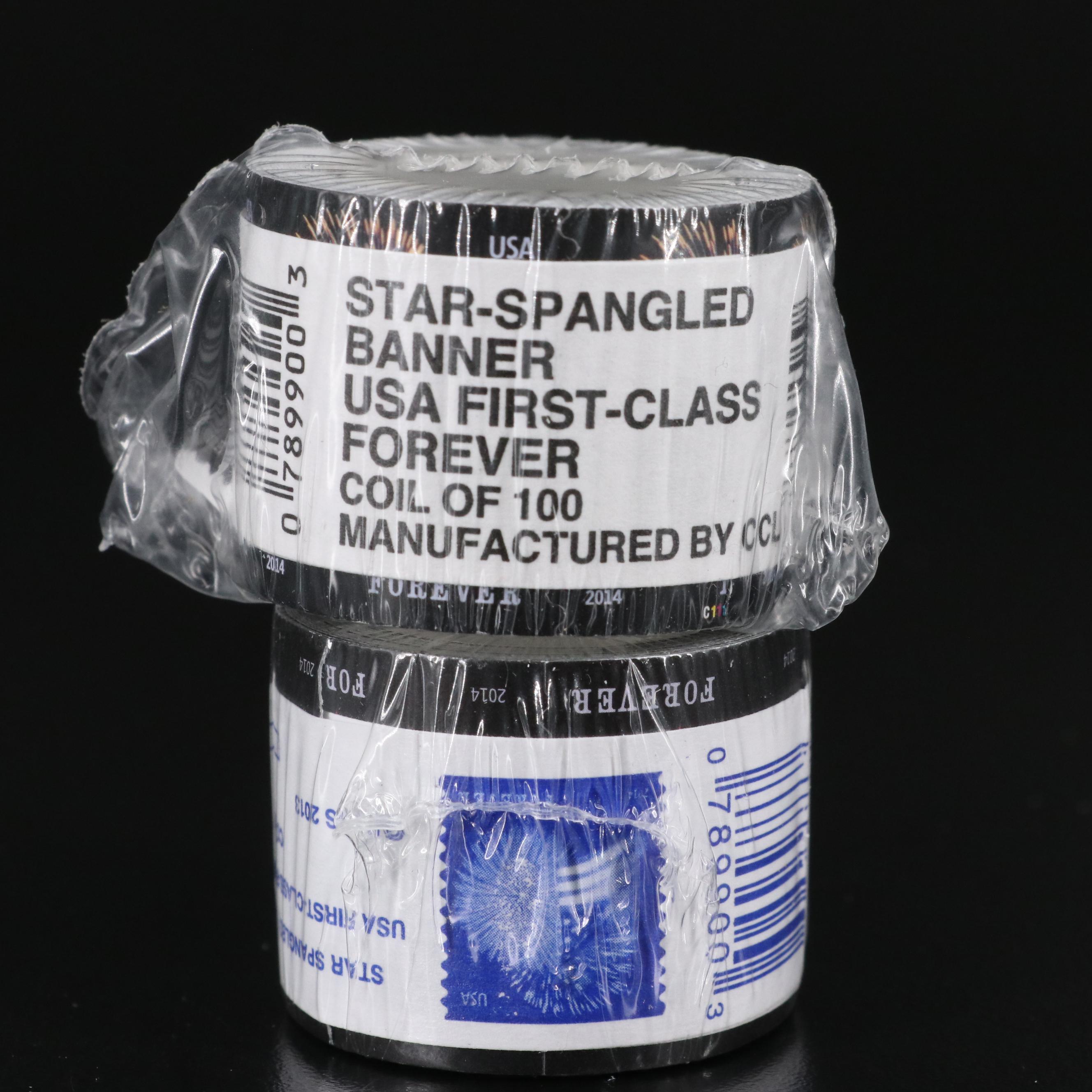 Nineteen Mint Condition Postage Stamp Coils