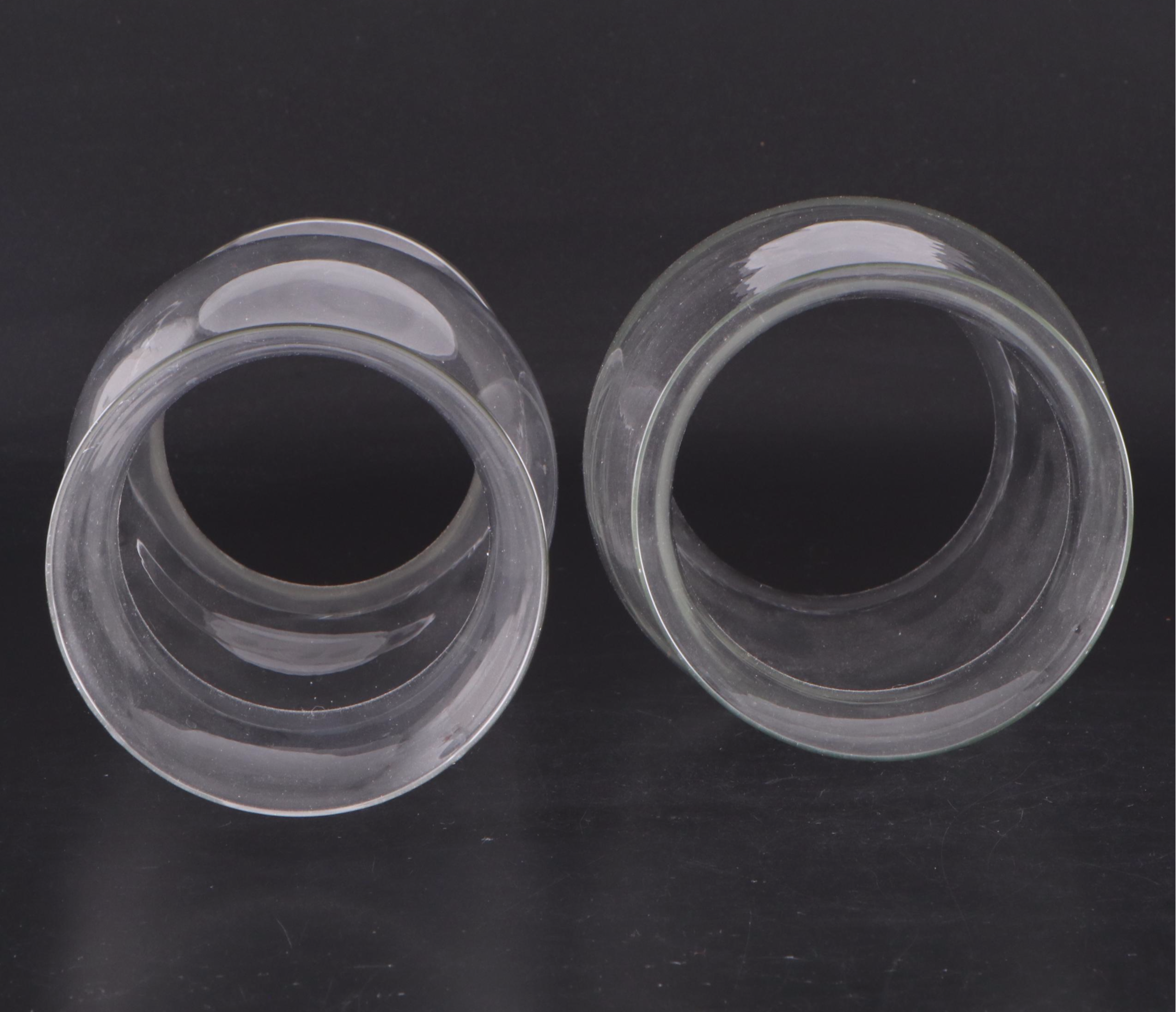 Pair of Glass Hurricanes