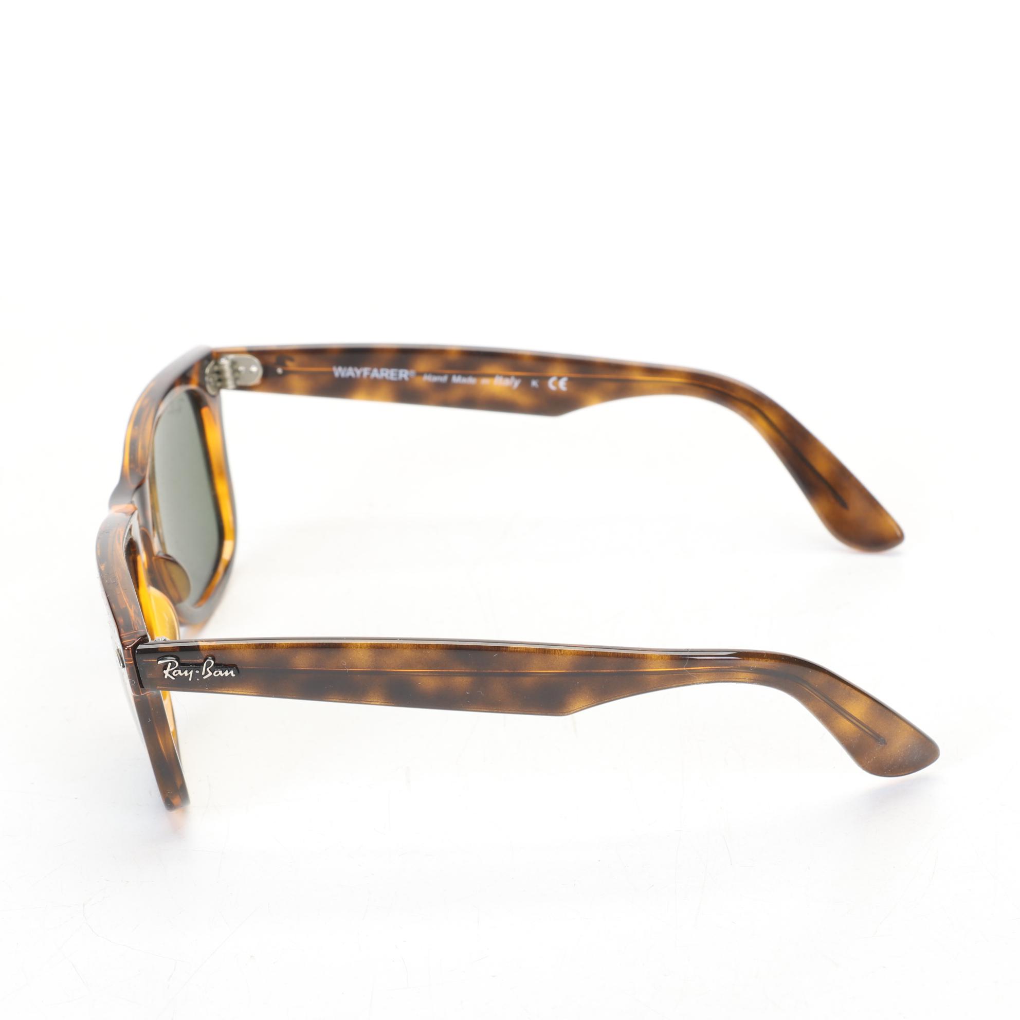 Ray-Ban RB 4340 Wayfarer Sunglasses and RB 5283 Tortoise Prescription Glasses