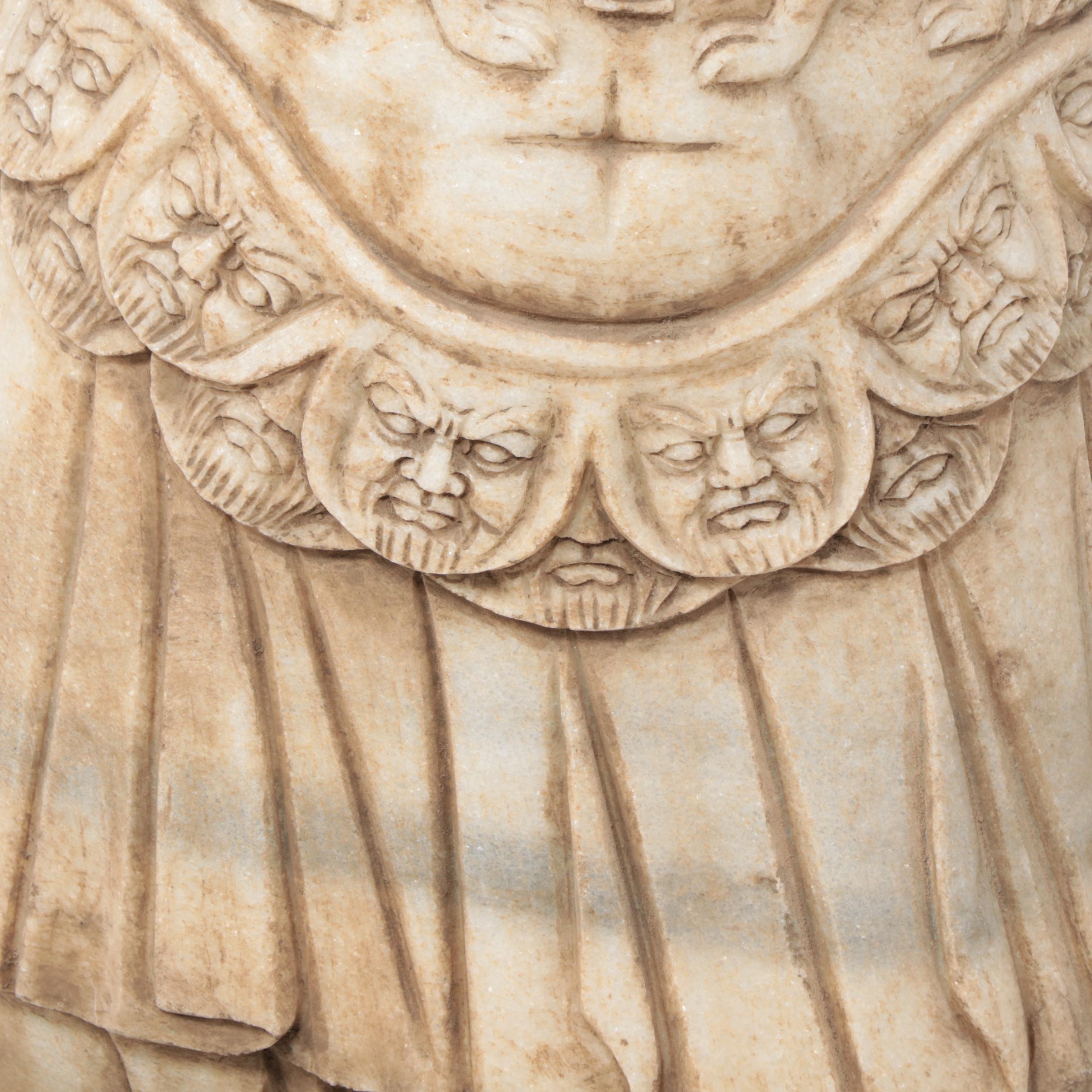 Roman/Classical Style Carved Stone Male Torso