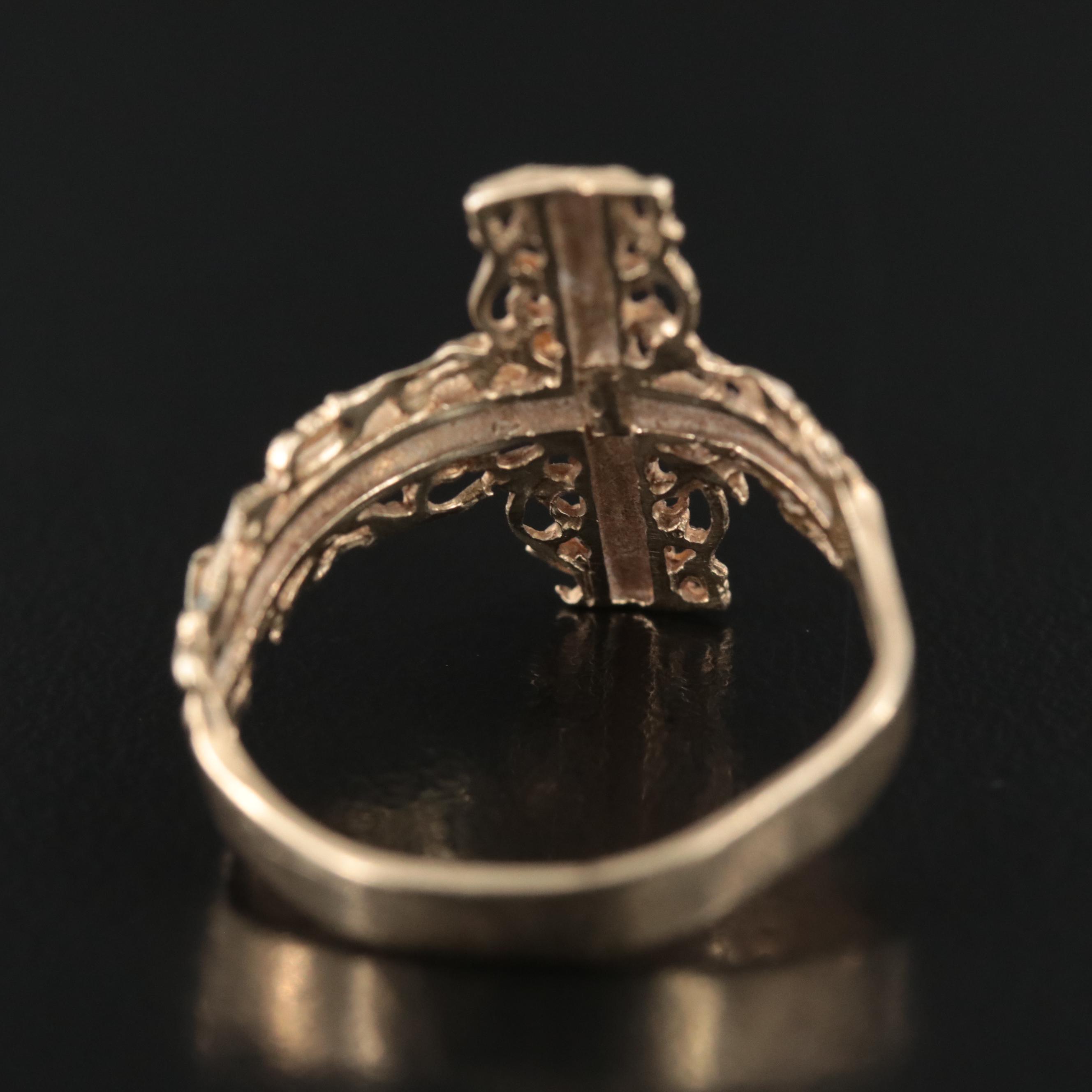 10K Crucifix Ring