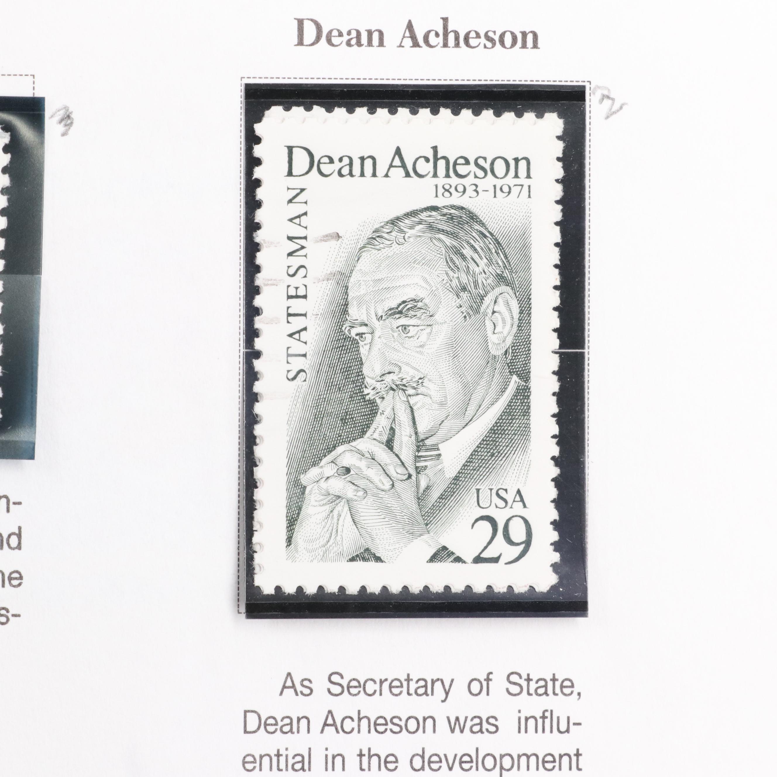 Minuteman Stamp Album With United States Stamps From 1993