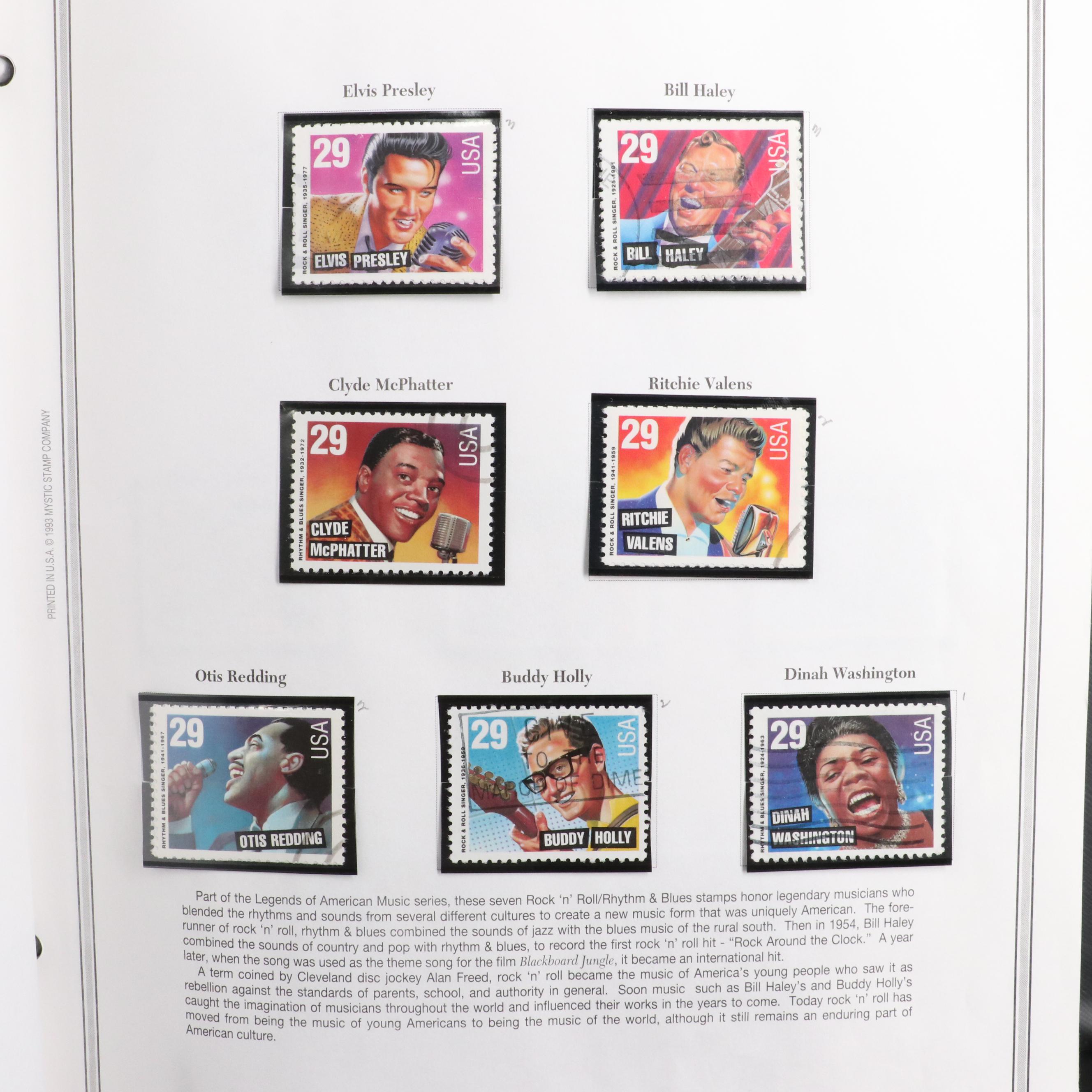 Minuteman Stamp Album With United States Stamps From 1993