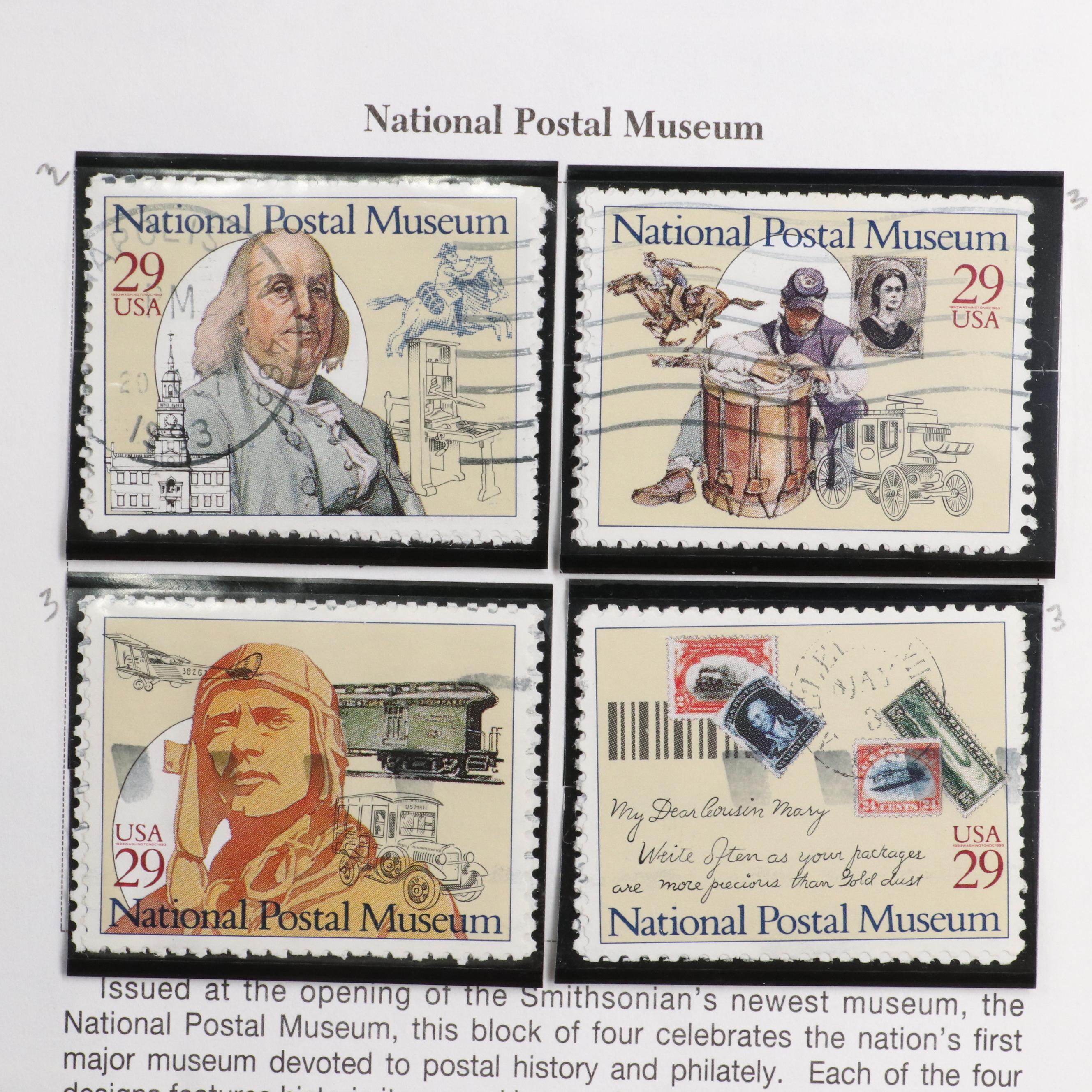 Minuteman Stamp Album With United States Stamps From 1993