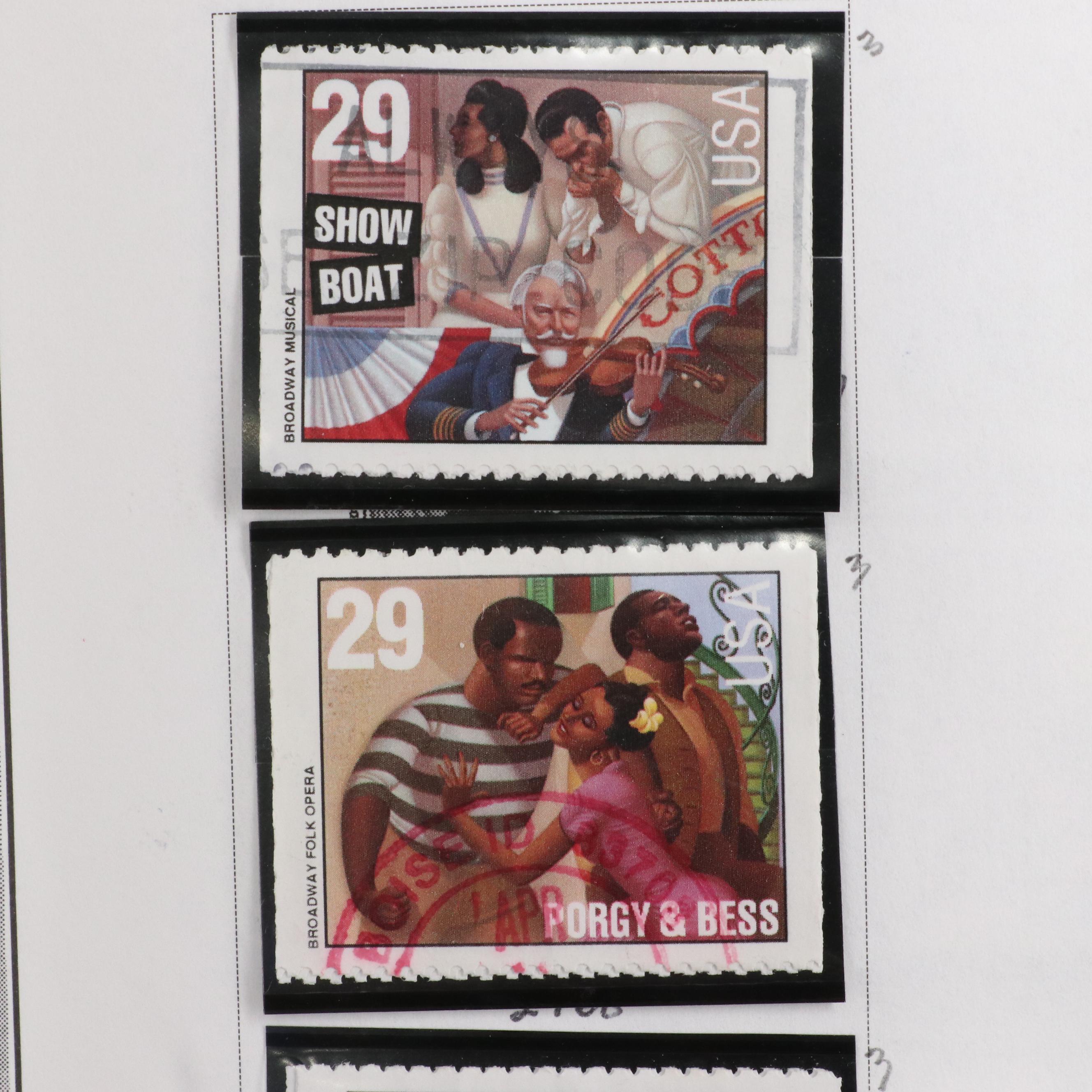 Minuteman Stamp Album With United States Stamps From 1993