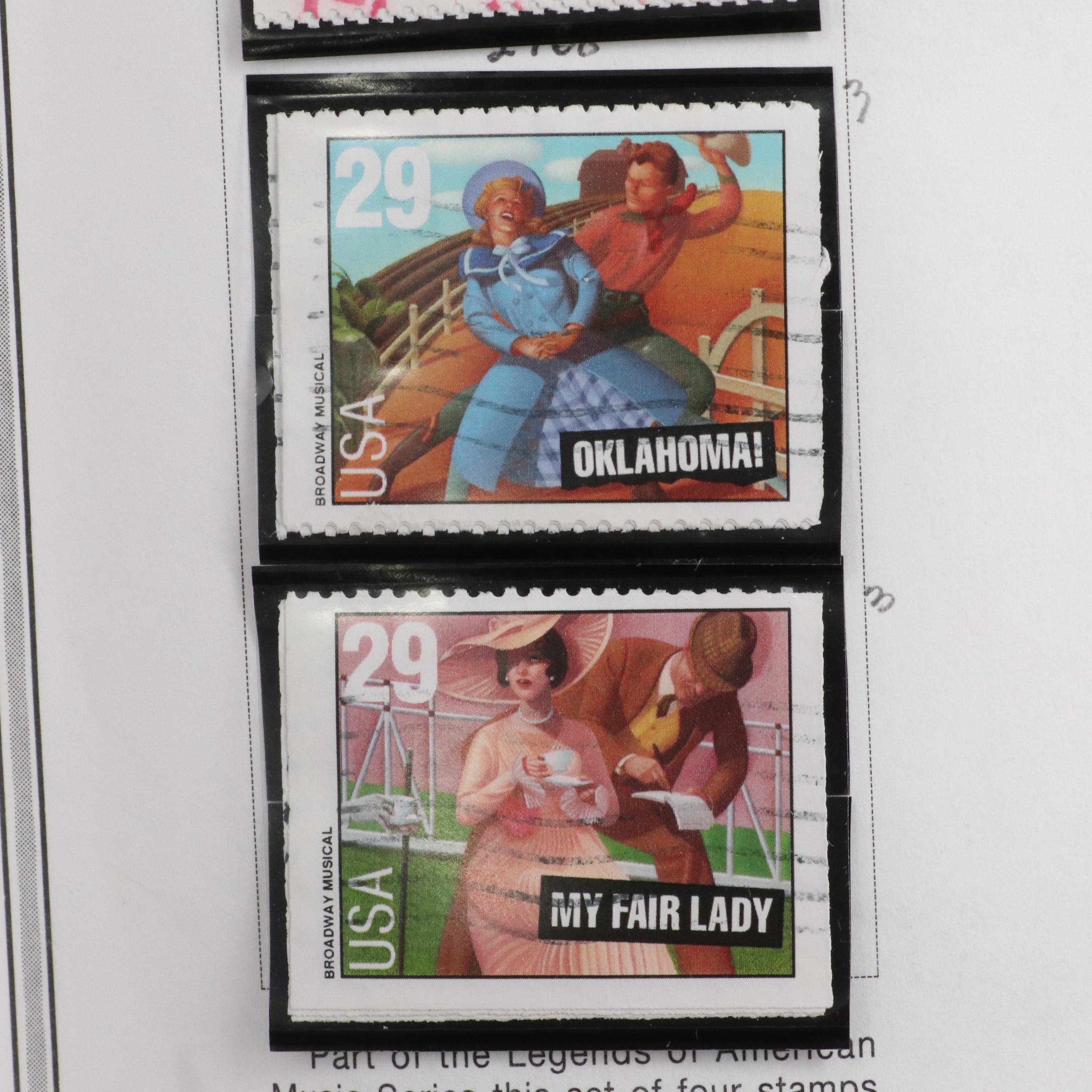 Minuteman Stamp Album With United States Stamps From 1993