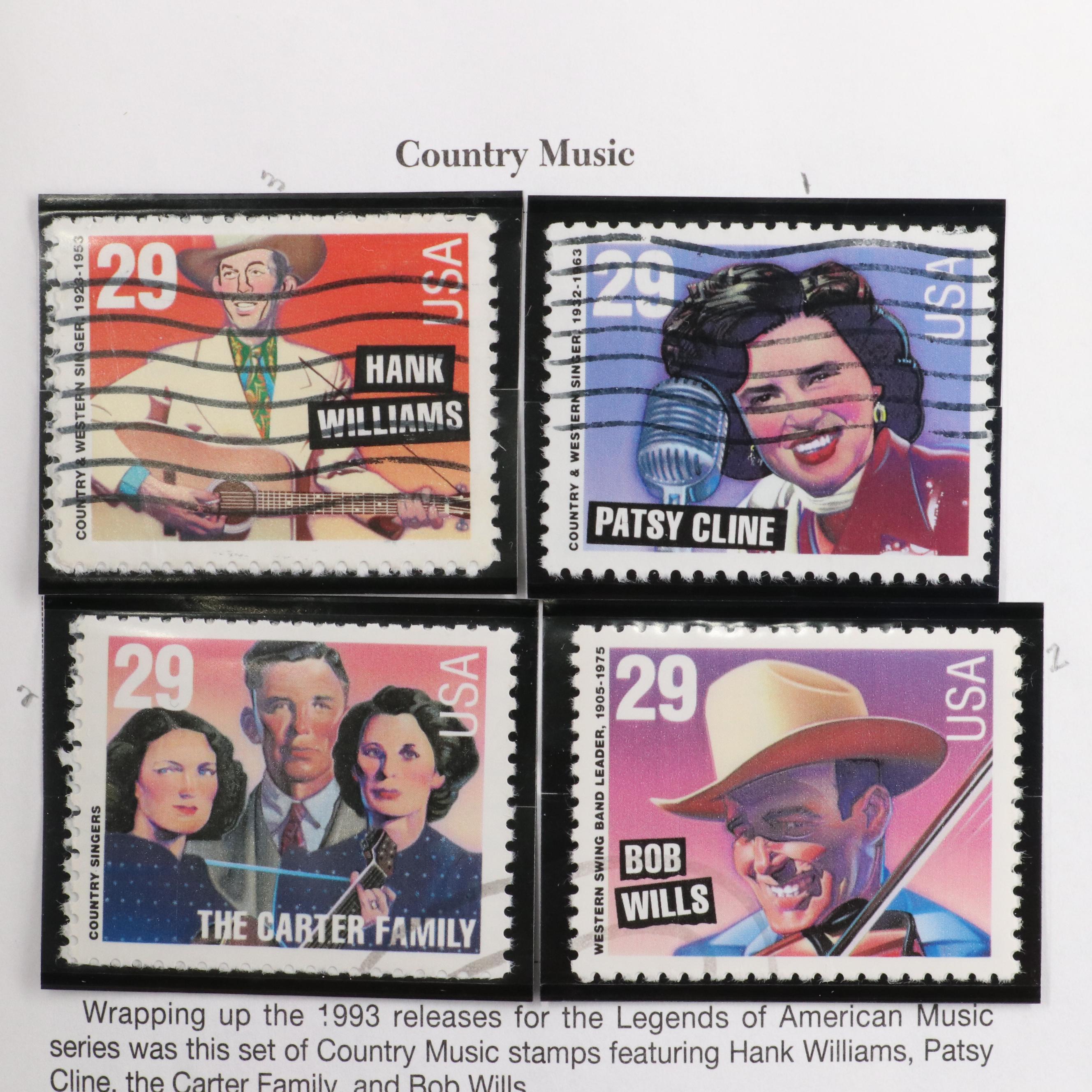 Minuteman Stamp Album With United States Stamps From 1993